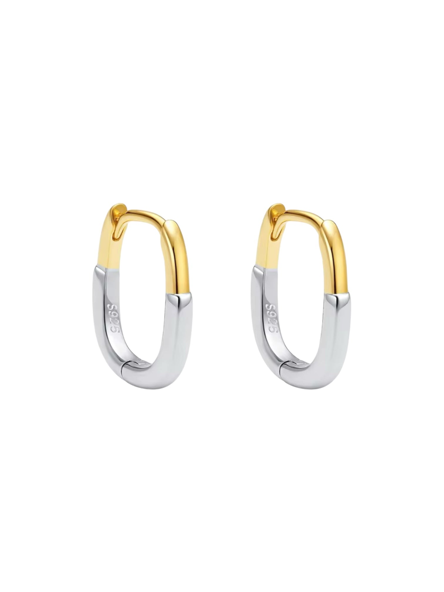 gold and silver earrings
