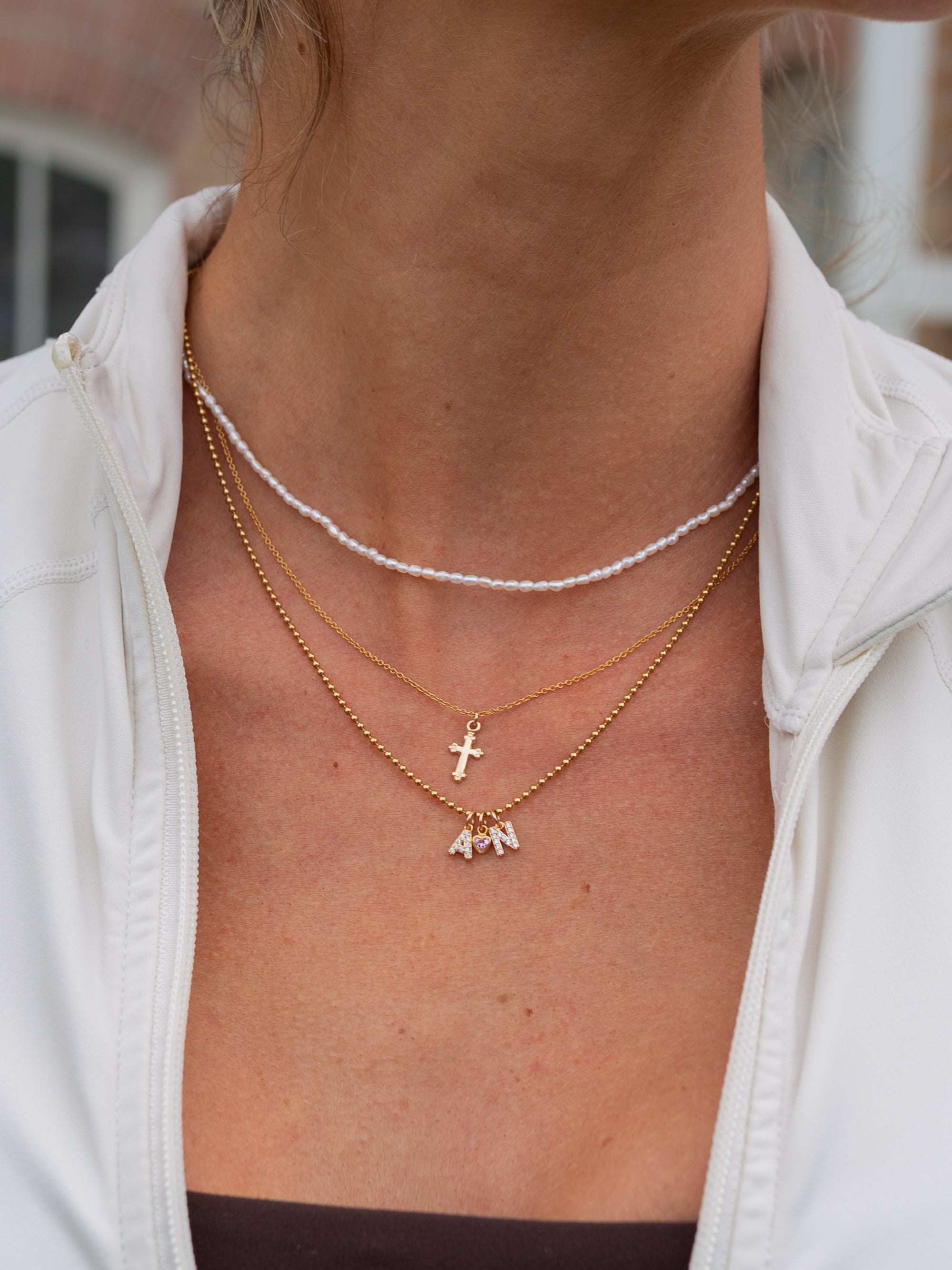 DAINTY GOLD FILLED CHARM NECKLACE