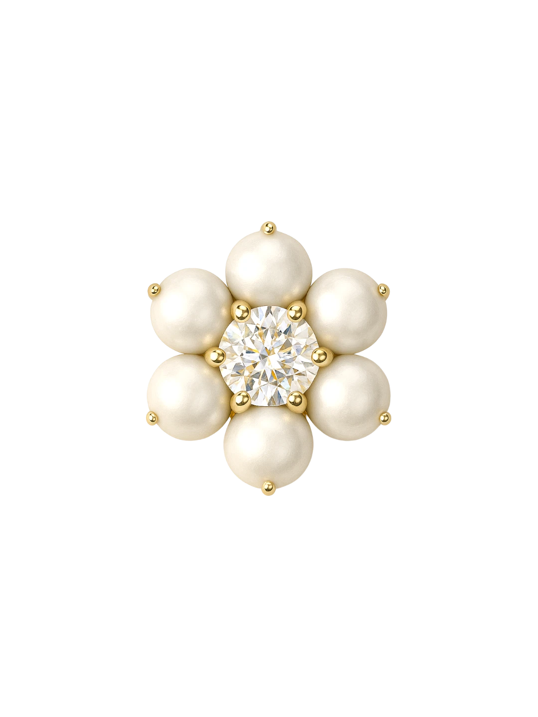 PEARL FLOWER FLAT BACK | SEA BONES