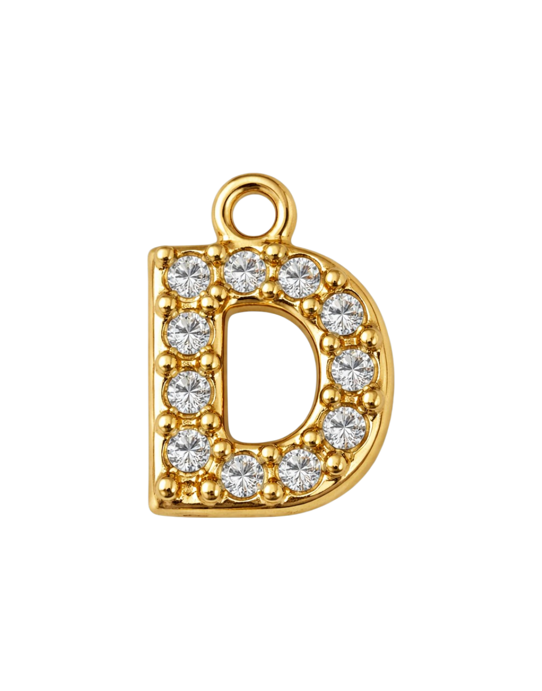CZ Letter Charm