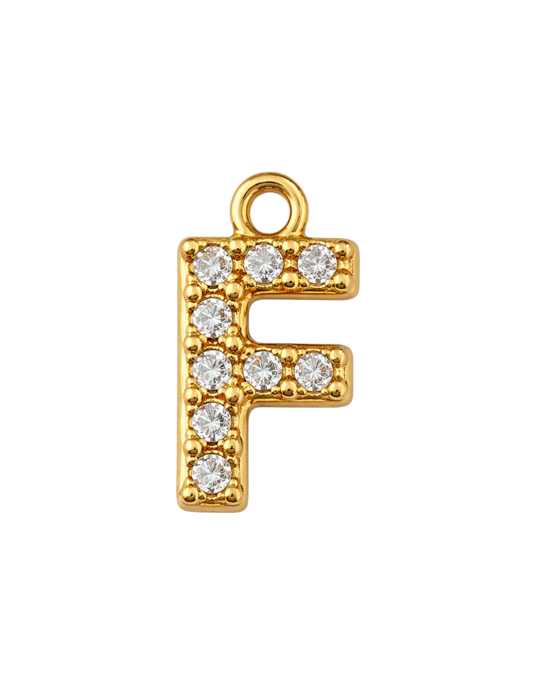 CZ Letter Charm