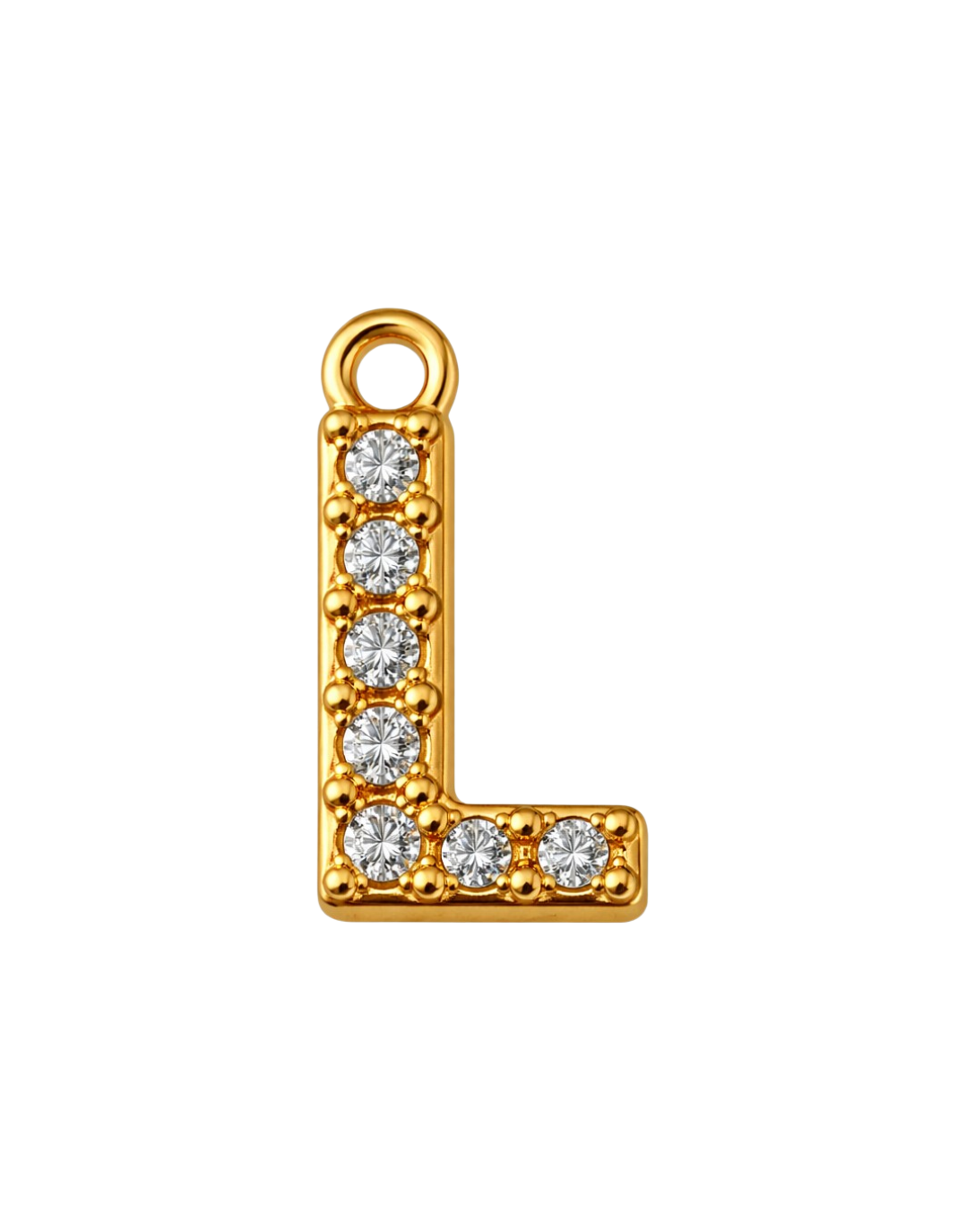 CZ Letter Charm