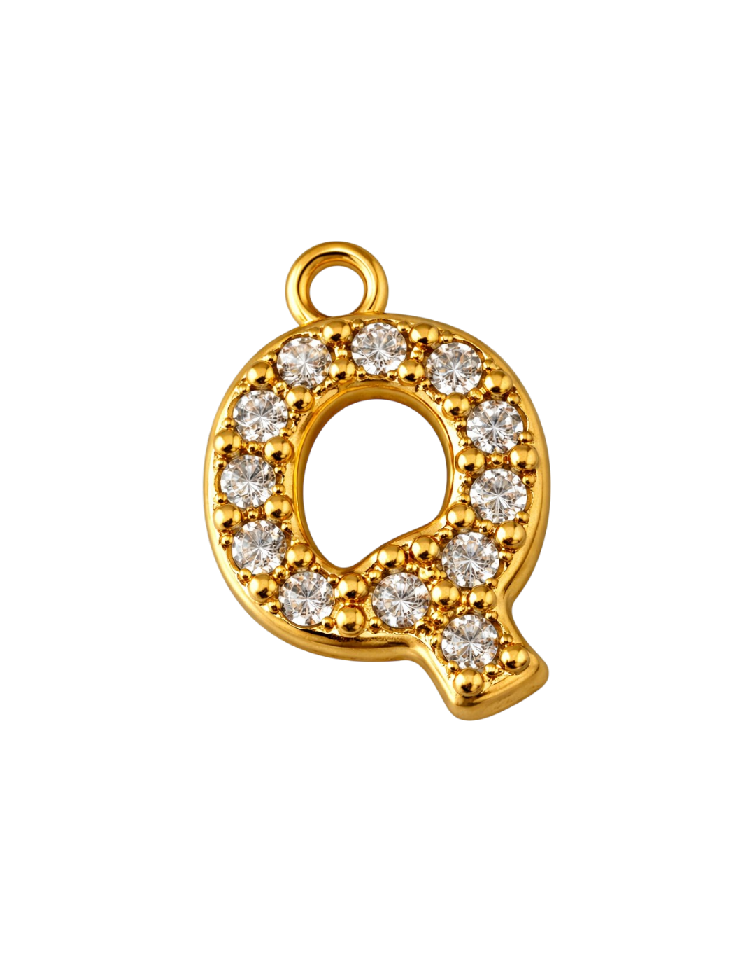 CZ Letter Charm
