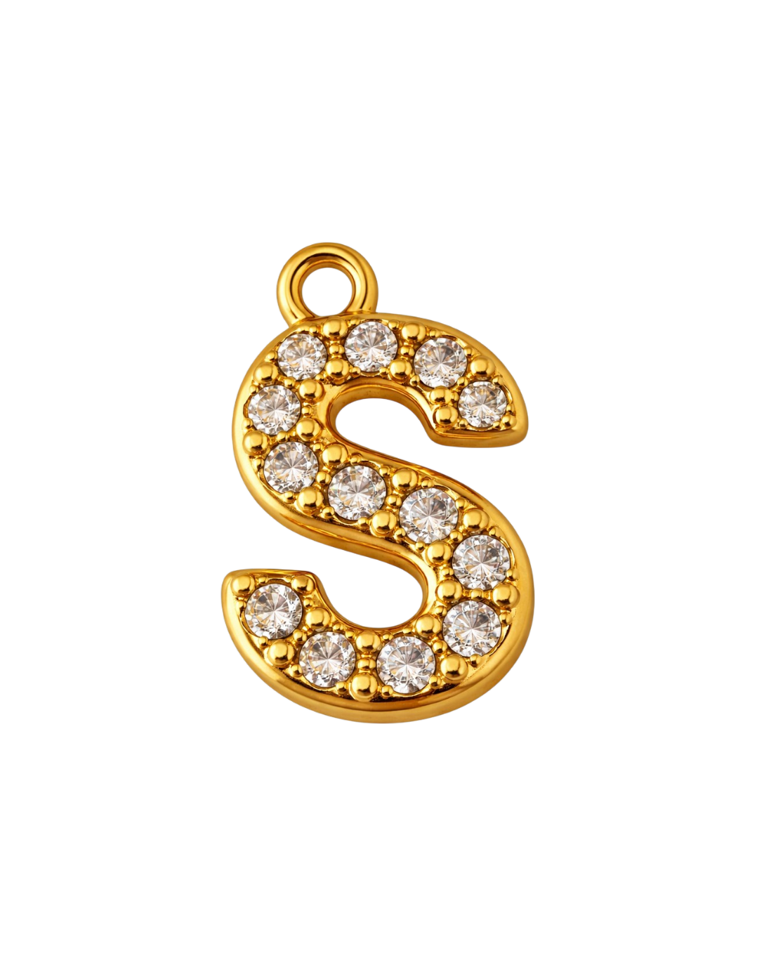 CZ Letter Charm