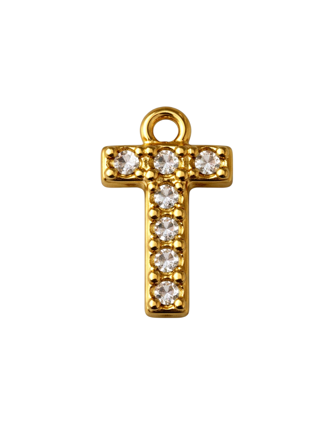 CZ Letter Charm