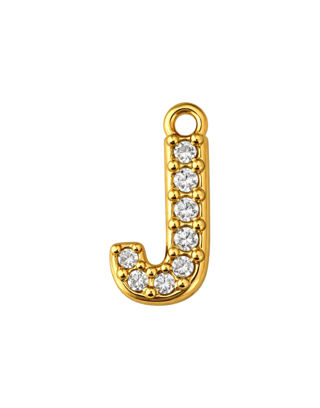 CZ Letter Charm