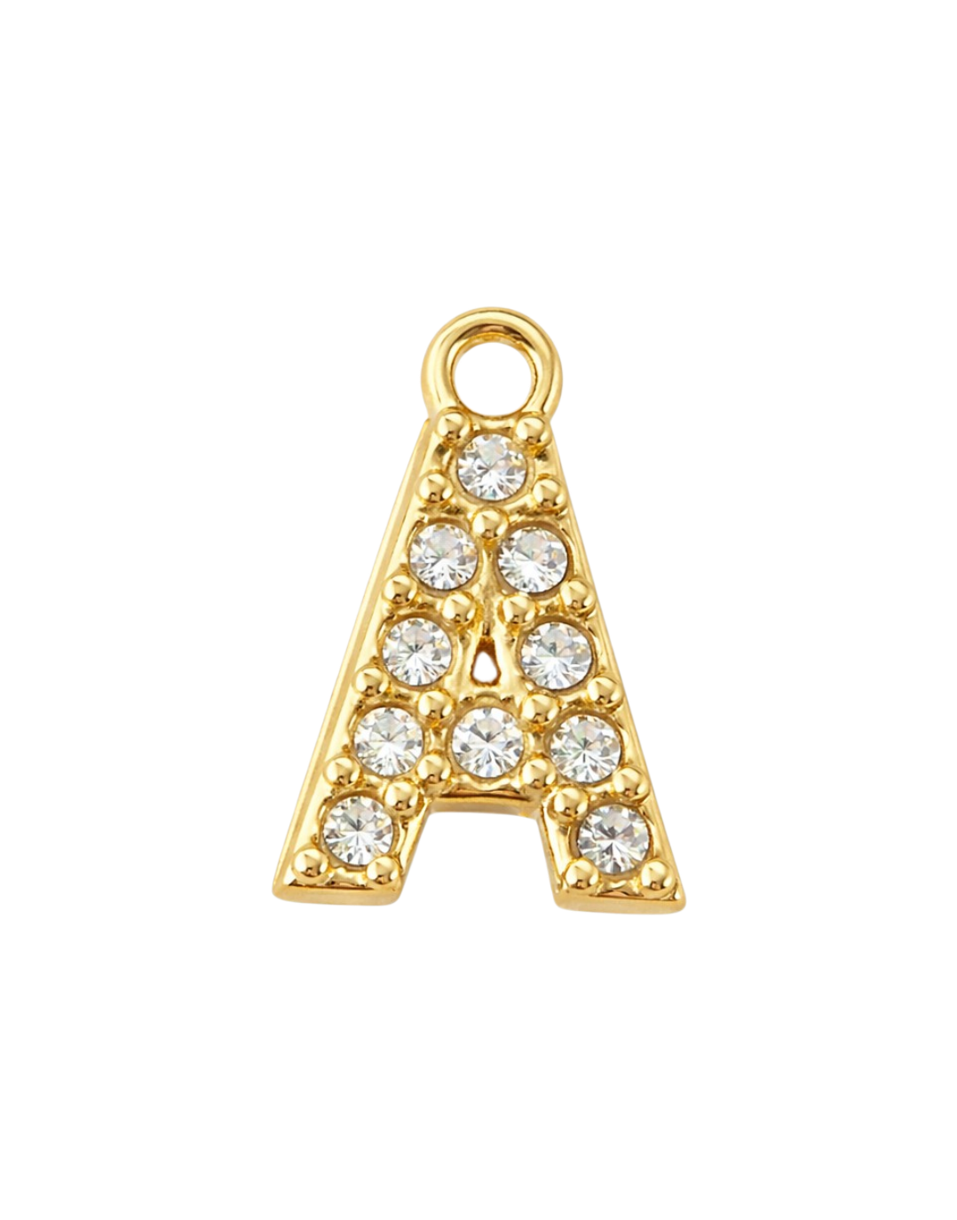 CZ Letter Charm