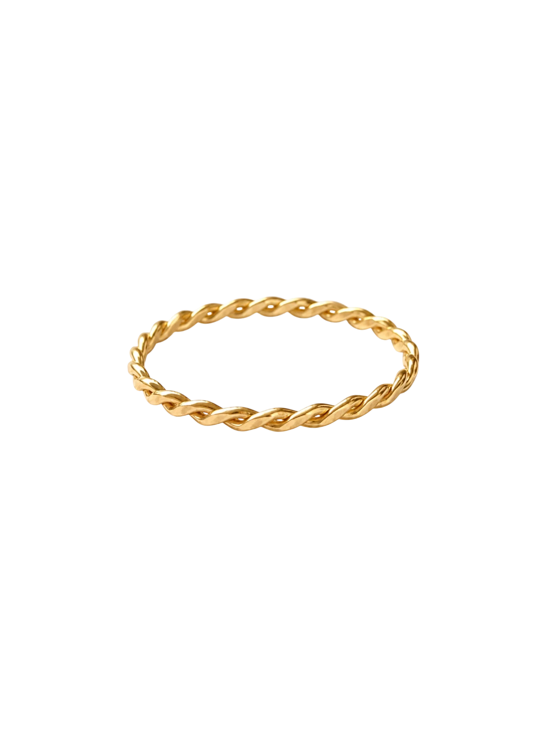 DAINTY WOVEN STACKABLE RING