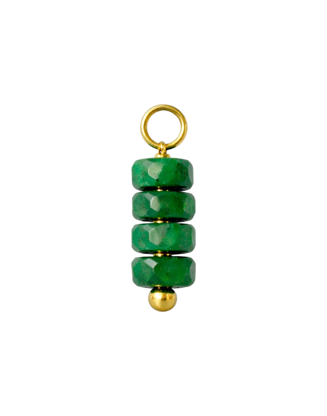 Green Pyrite Charm