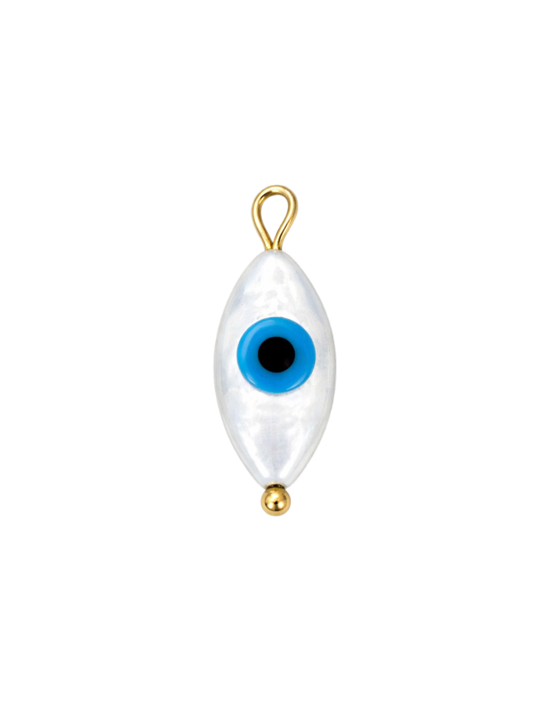 Mother of Pearl Evil Eye Charm
