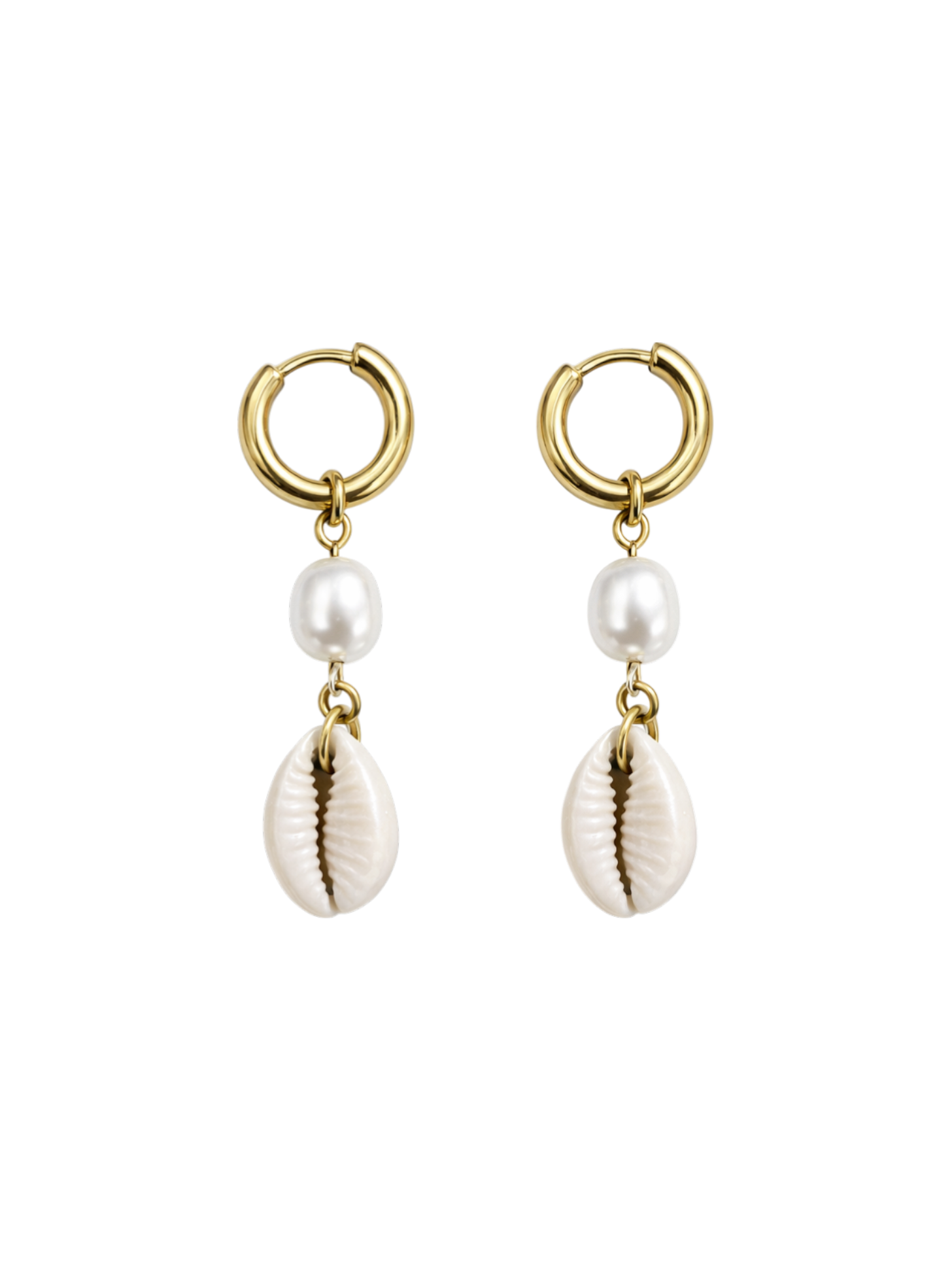 COWRIE DANGLE EARRINGS