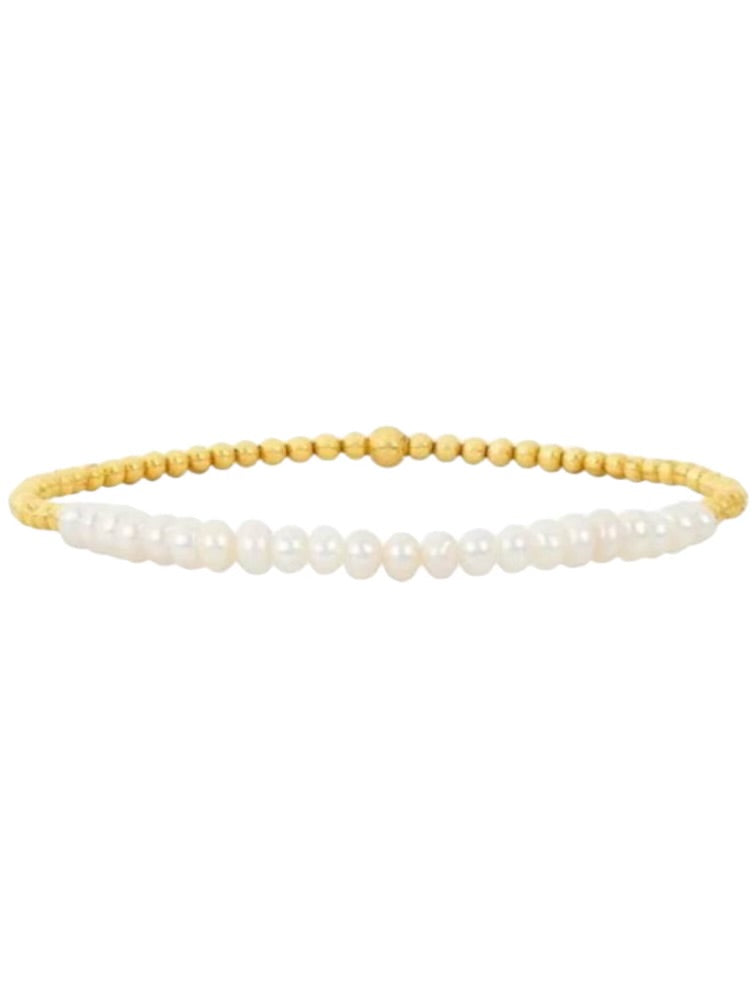 Half Pearl Shimmer Bracelet