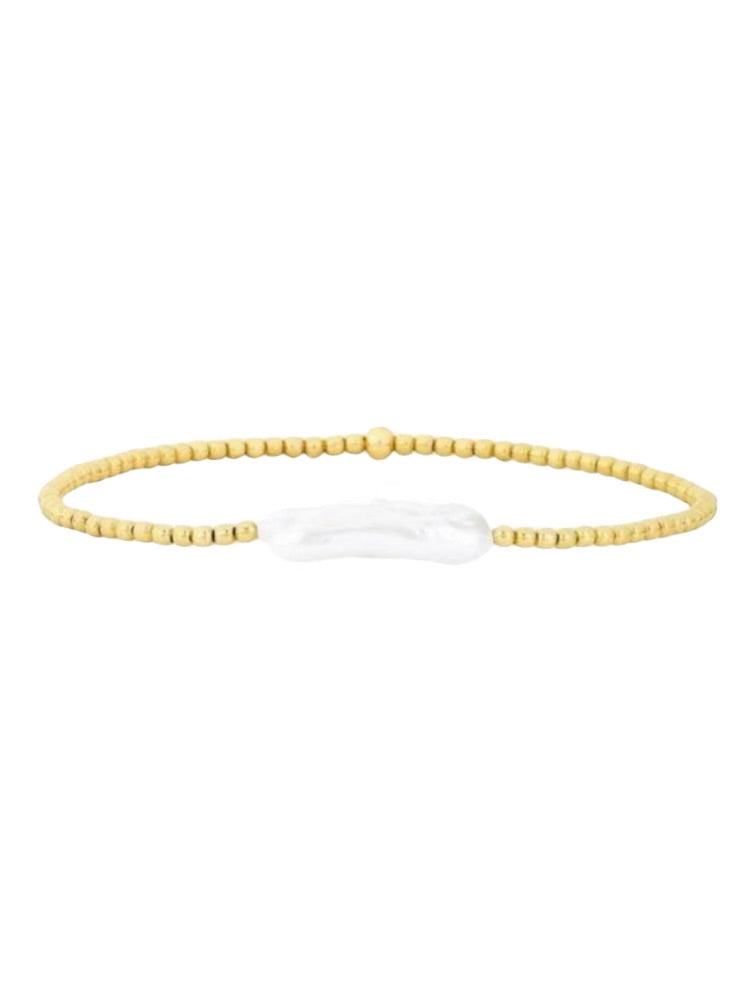 Long Pearl Shimmer Bracelet