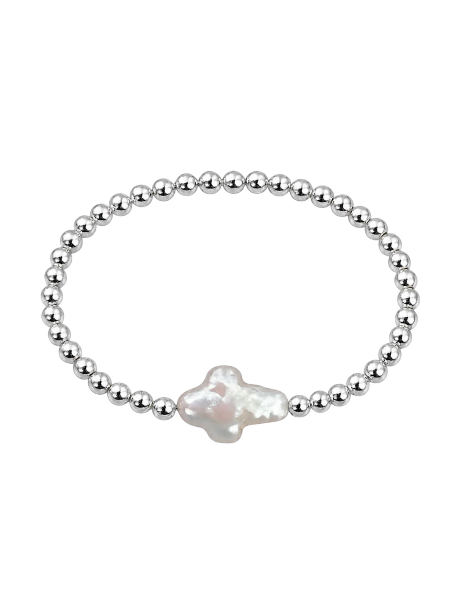 PEARL CROSS SHIMMER BRACELET