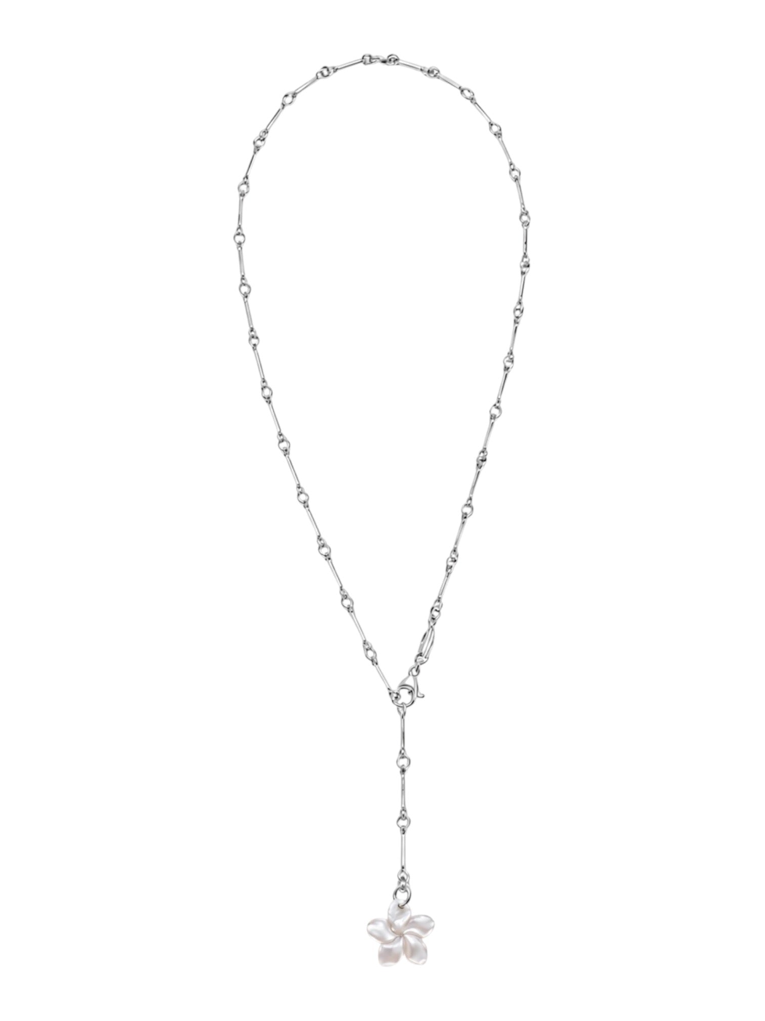 PLUMERIA LARIAT NECKLACE