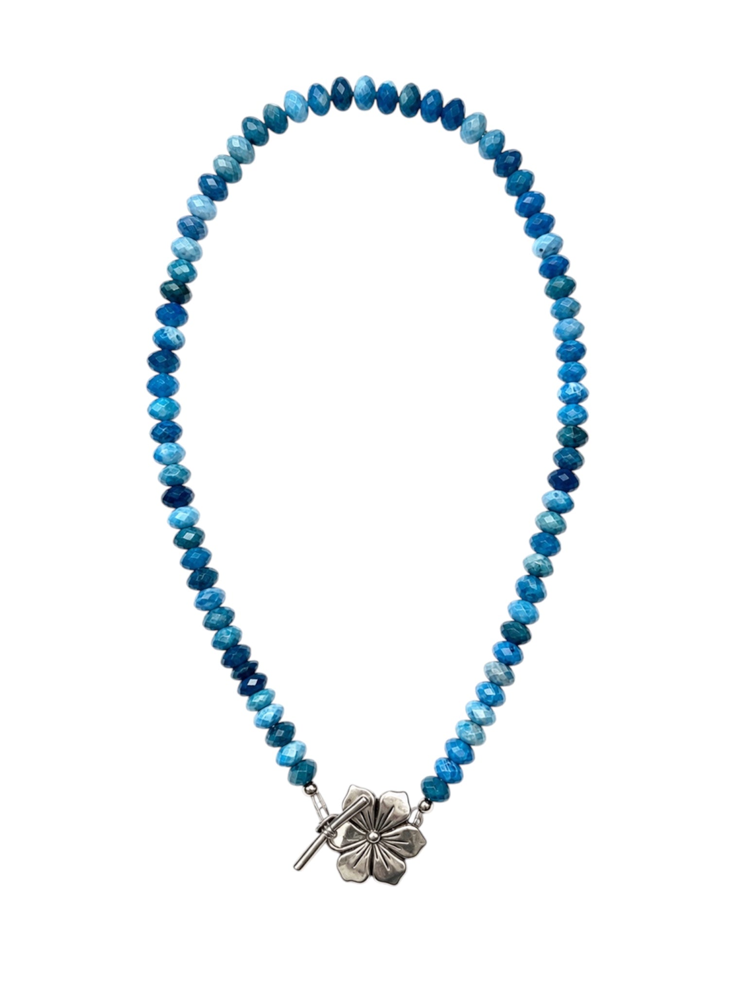 BLUE HIBISCUS NECKLACE