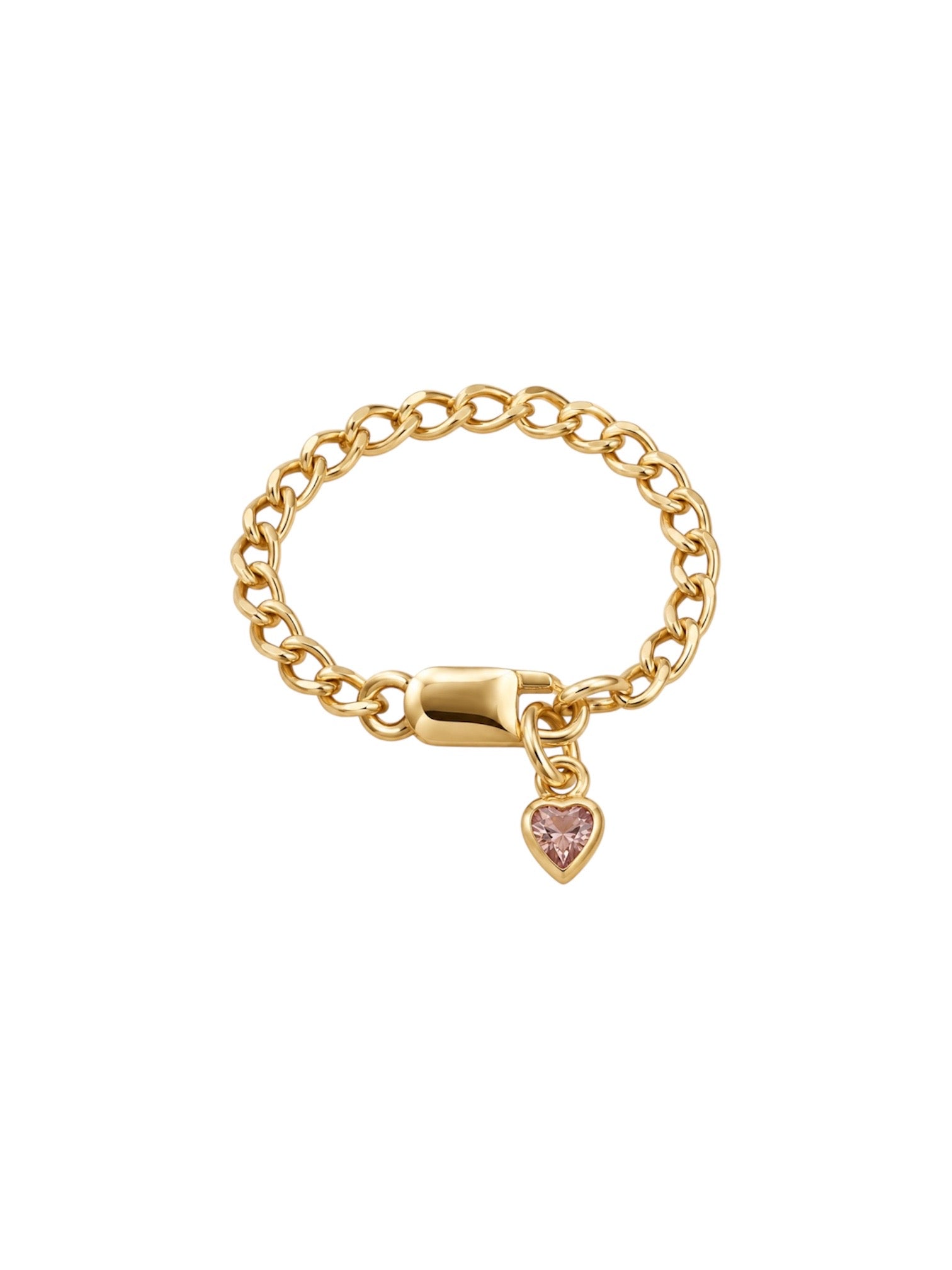 CHAIN OF HEARTS RING