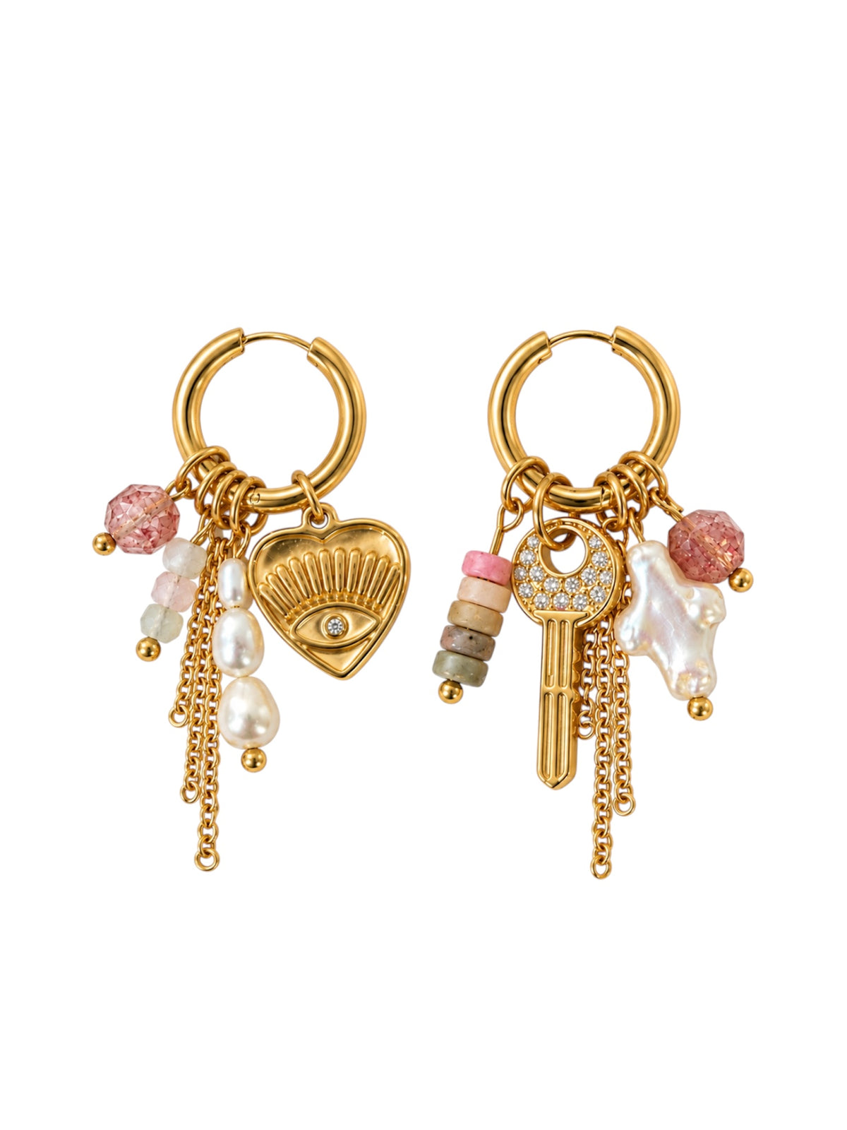 KEEPER OF HEARTS CHARM EARRINGS