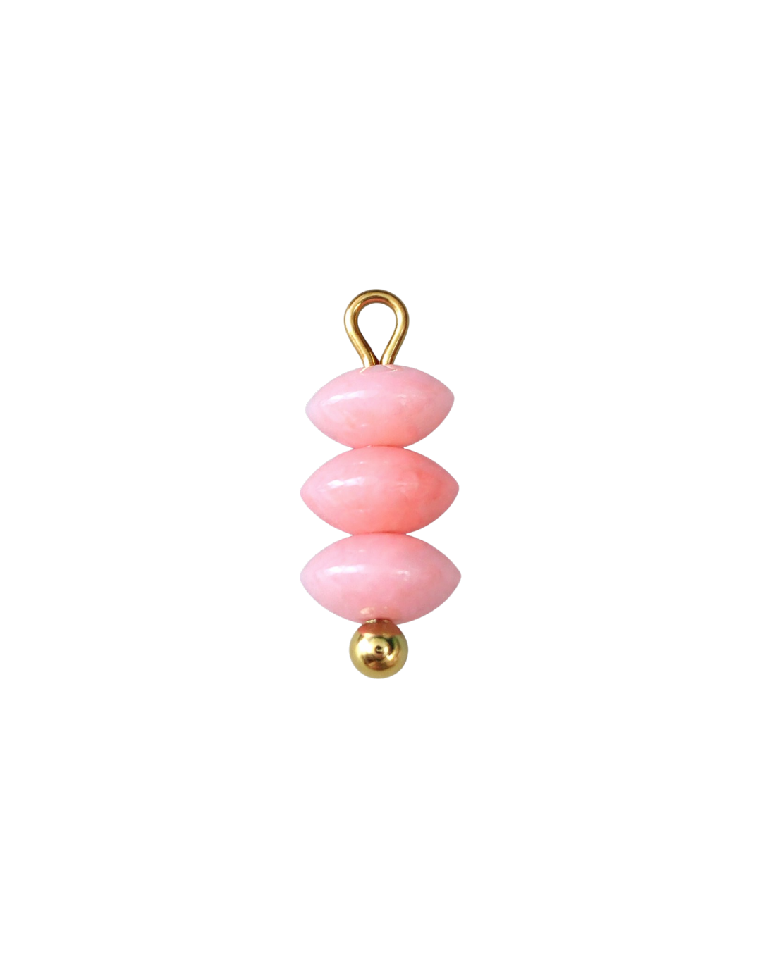 Pink Coral Stone Charm