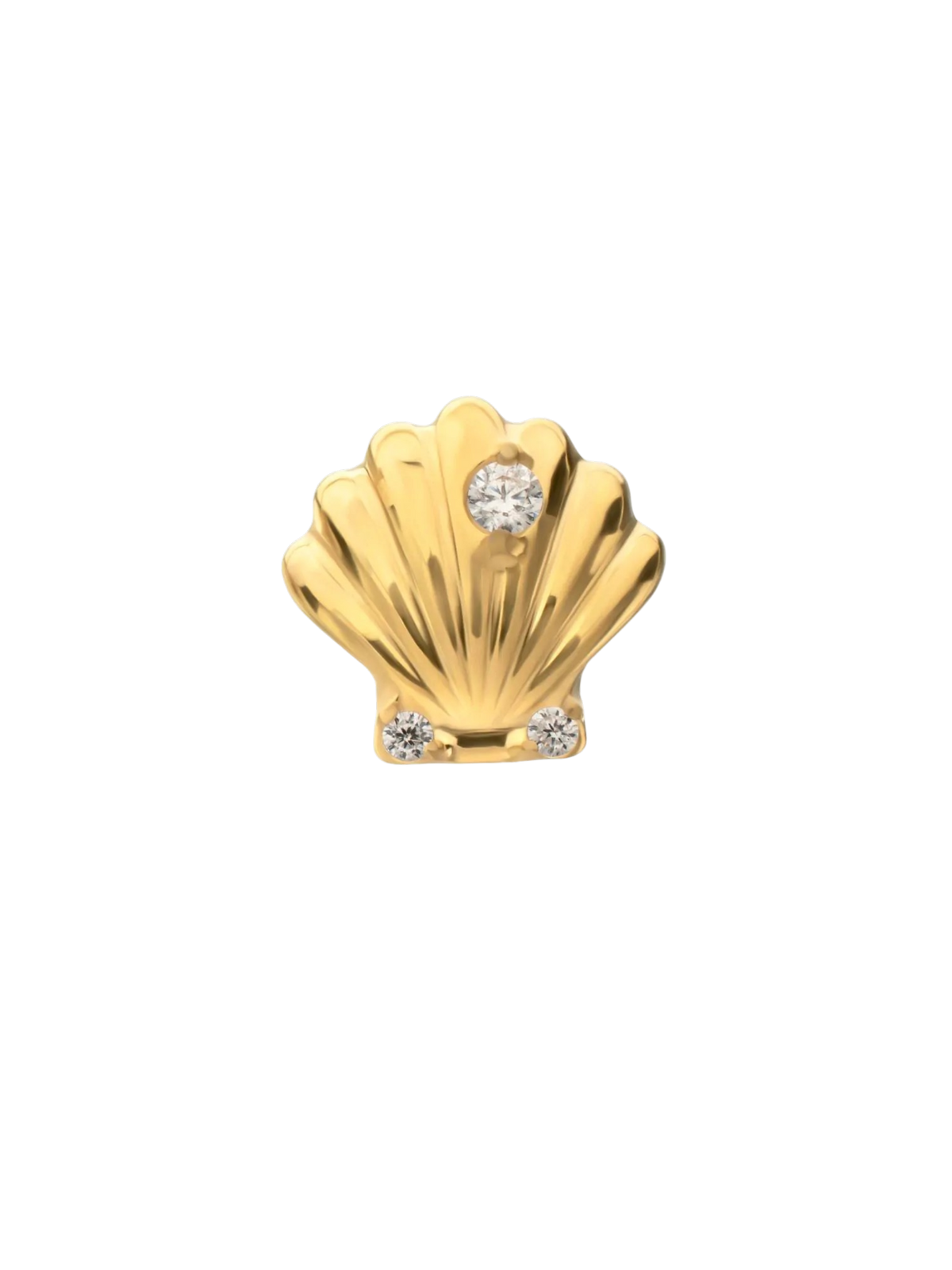 CZ SEASHELL FLAT BACK