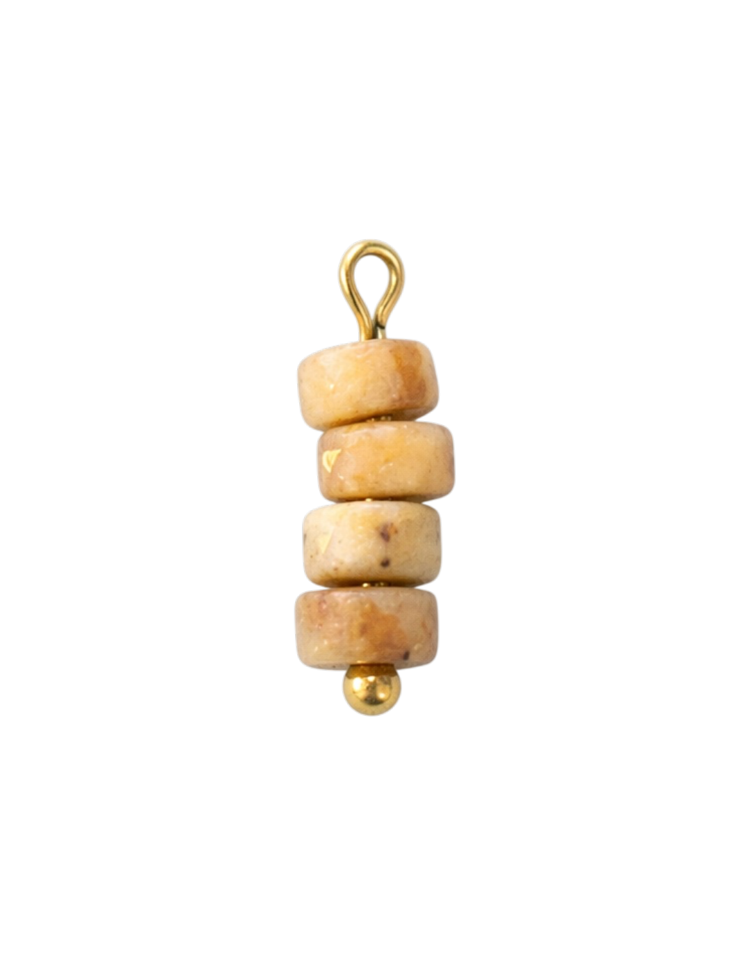 Mustard Yellow Pyrite Stones Charm