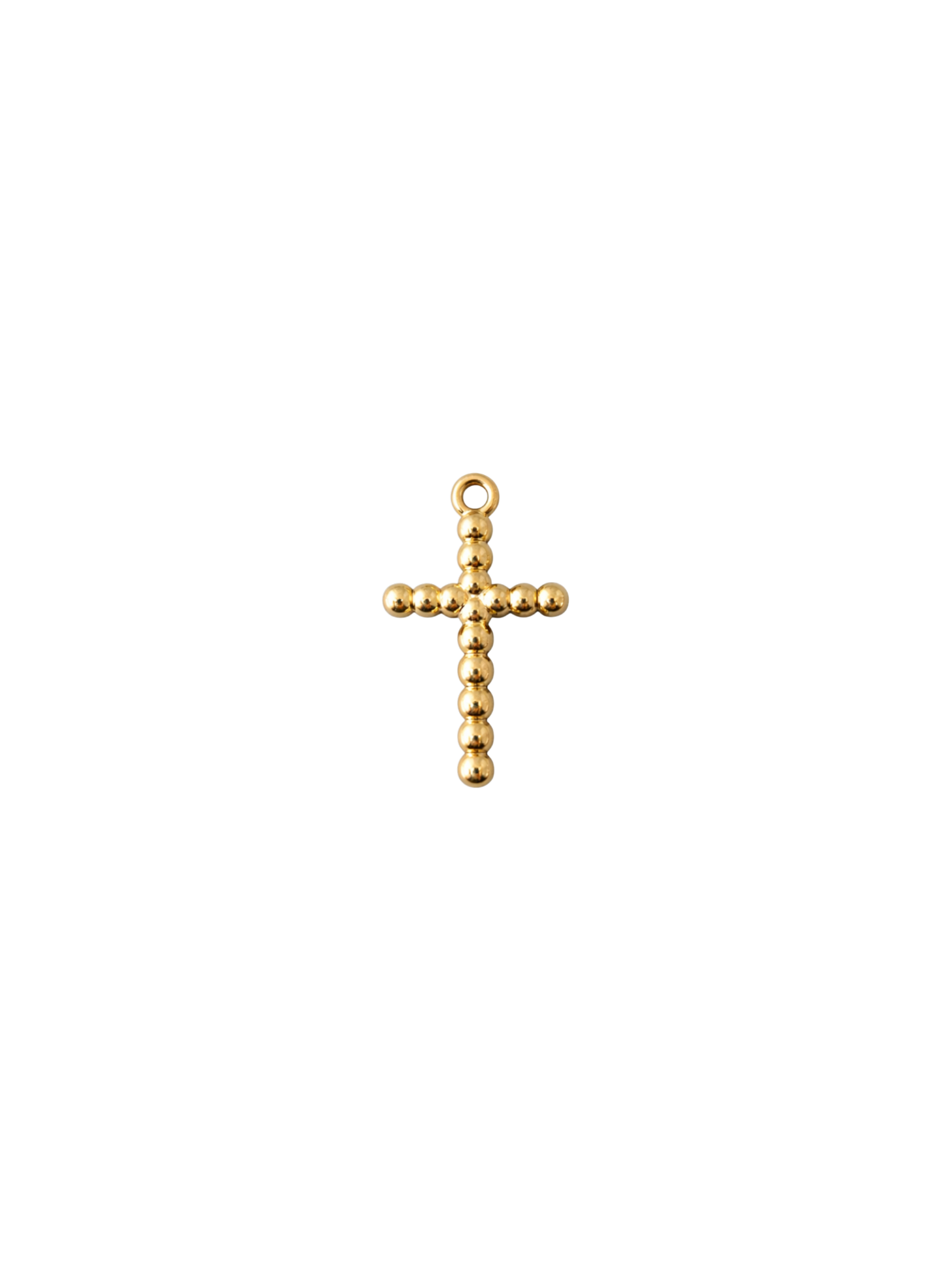 Beaded Cross Charm