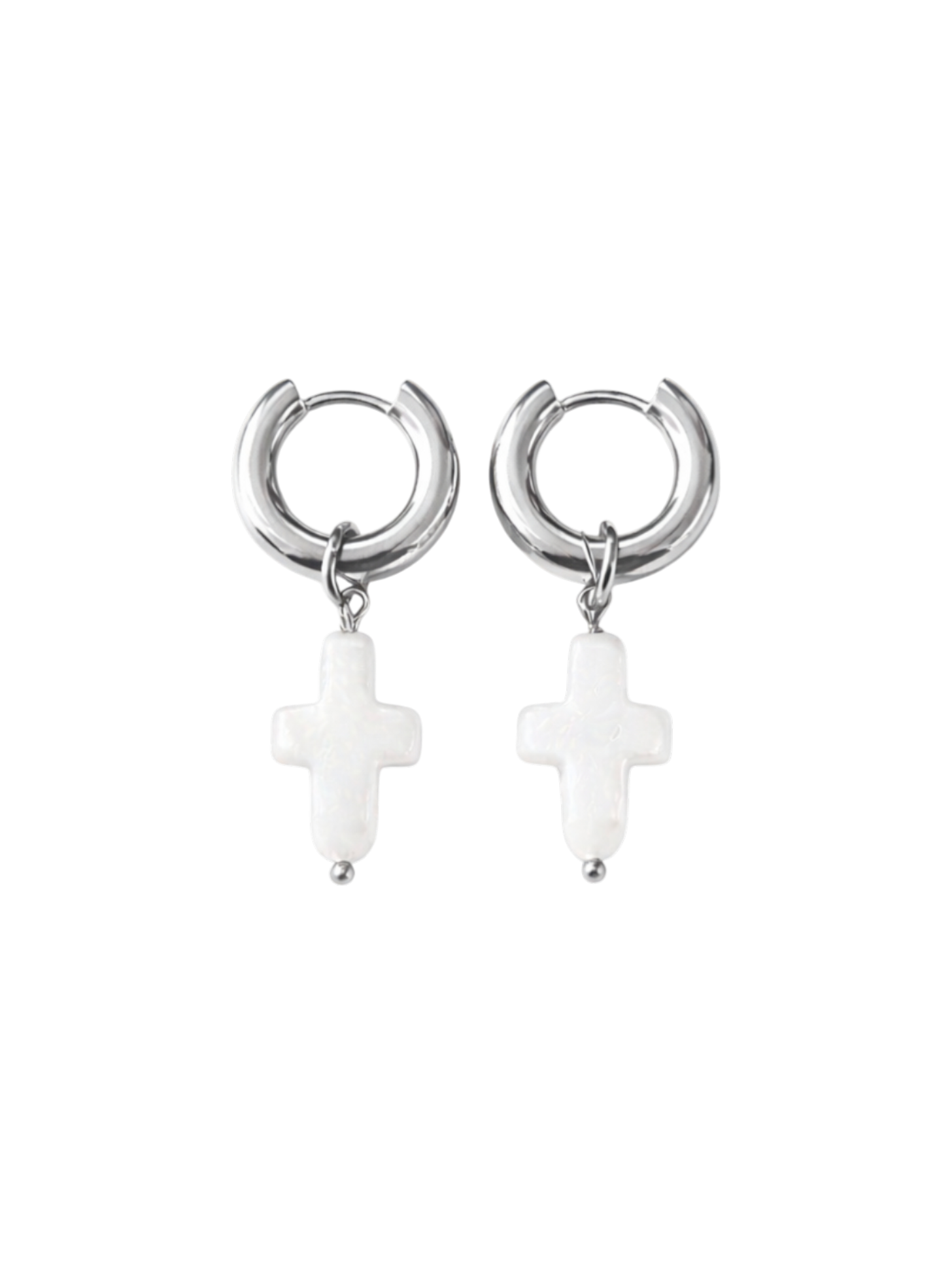 PEARL CROSS HOOPS