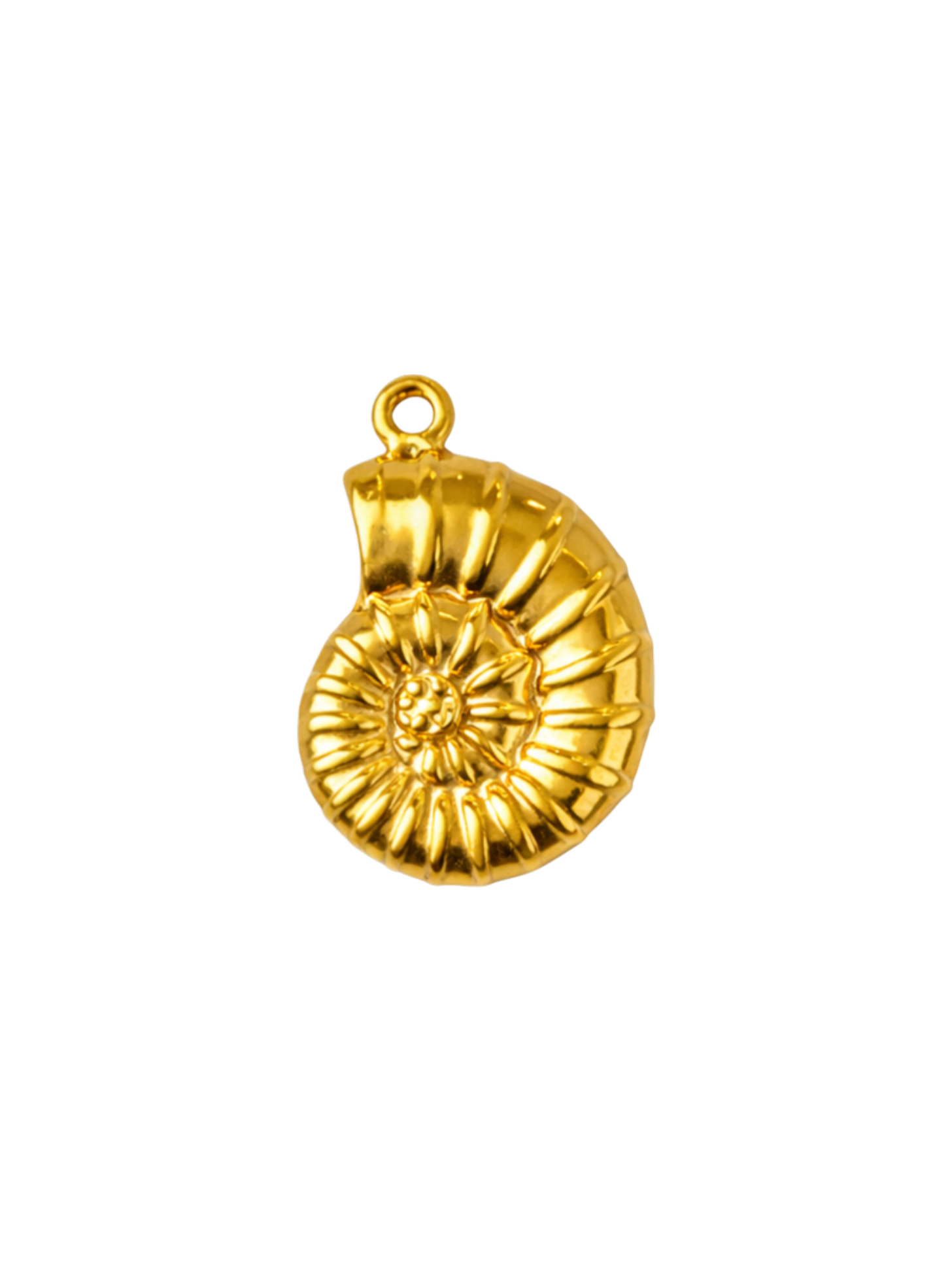 Golden Seashell Charm
