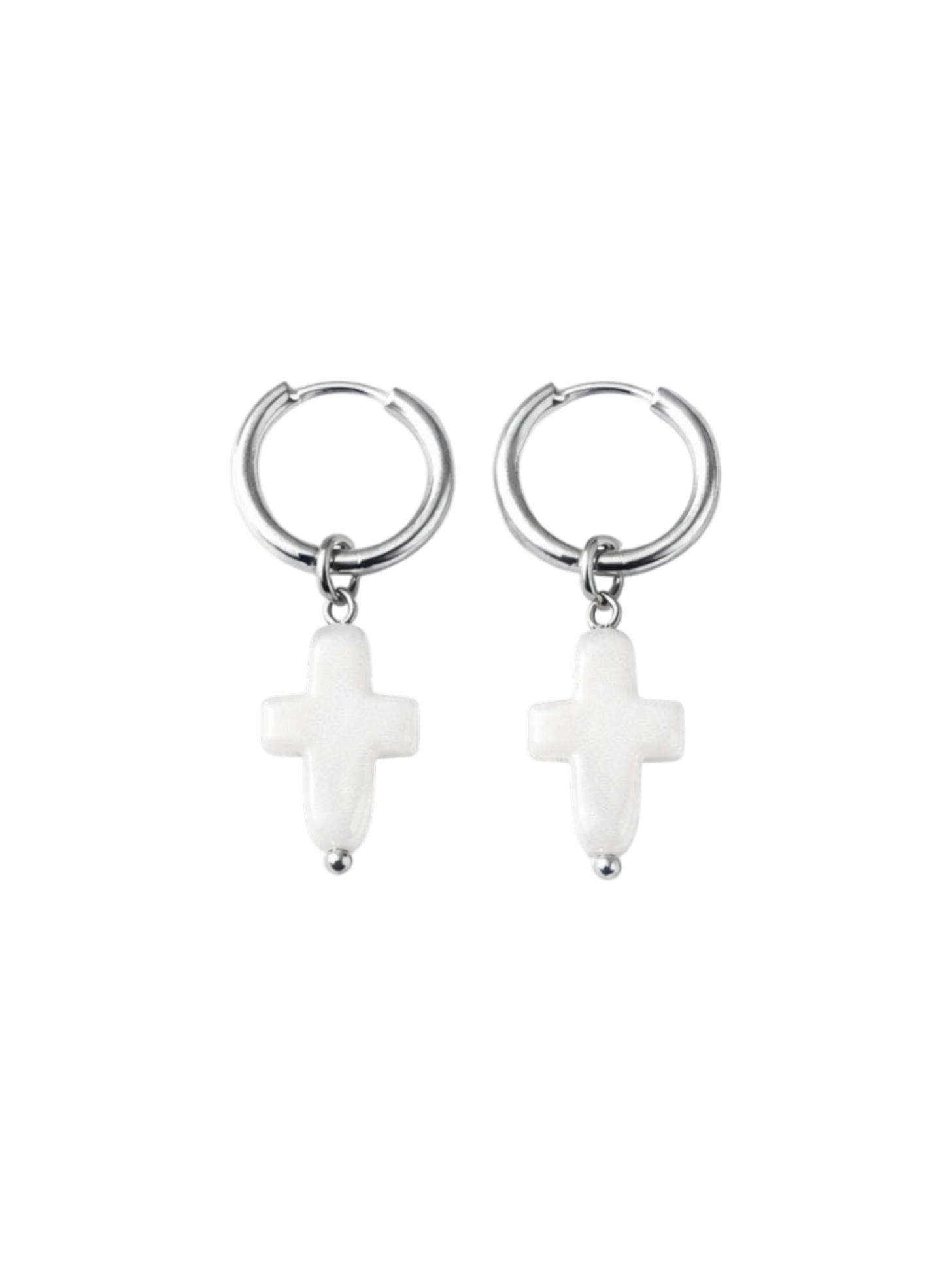 PEARL CROSS HOOPS