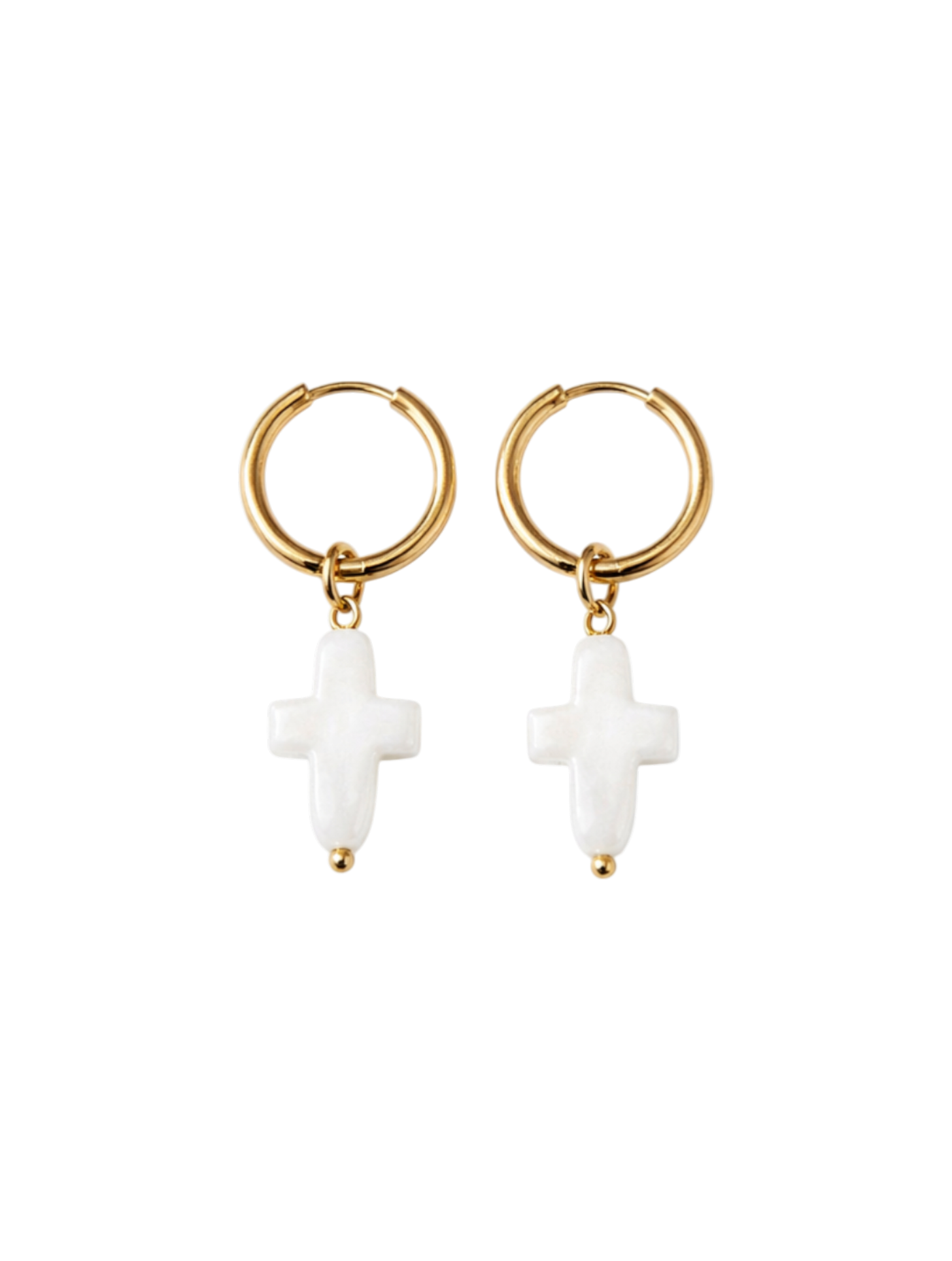 PEARL CROSS HOOPS