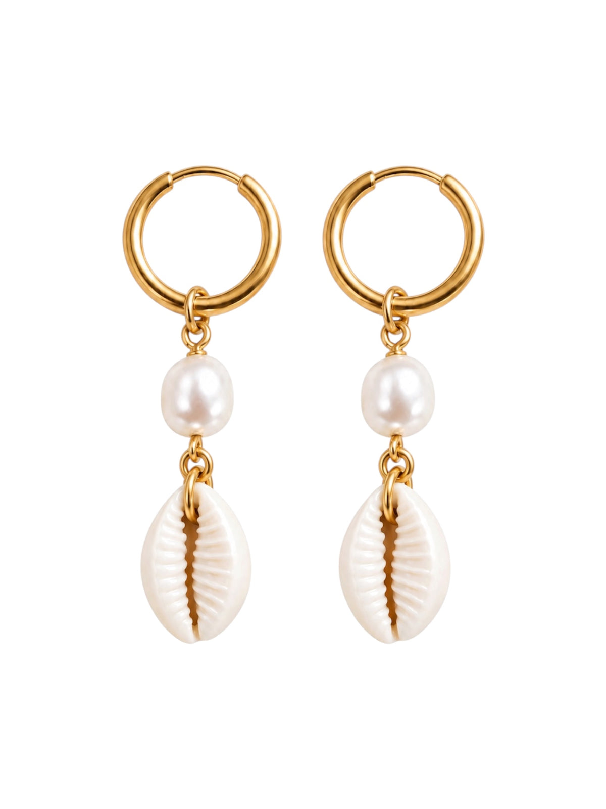 COWRIE DANGLE EARRINGS