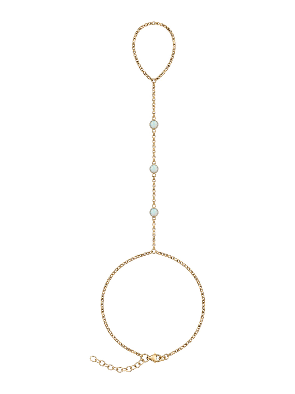 TRI OPAL HAND CHAIN