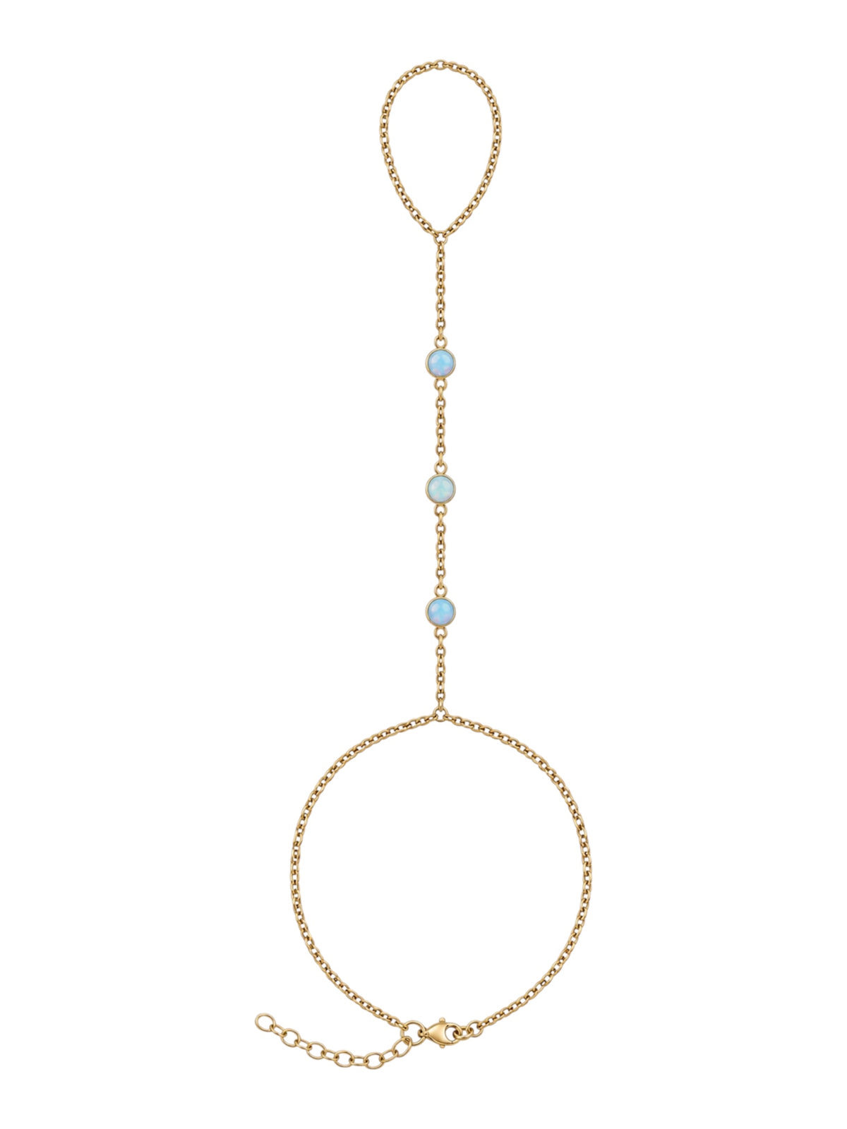 TRI OPAL HAND CHAIN