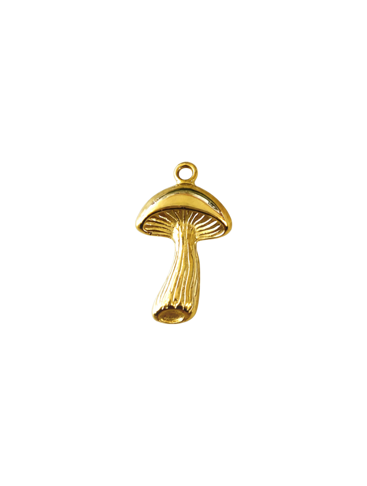 Gold Mushroom Charm