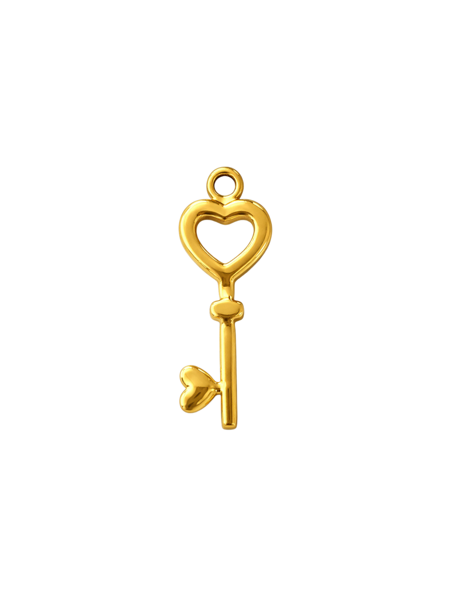 Heart Key Charm