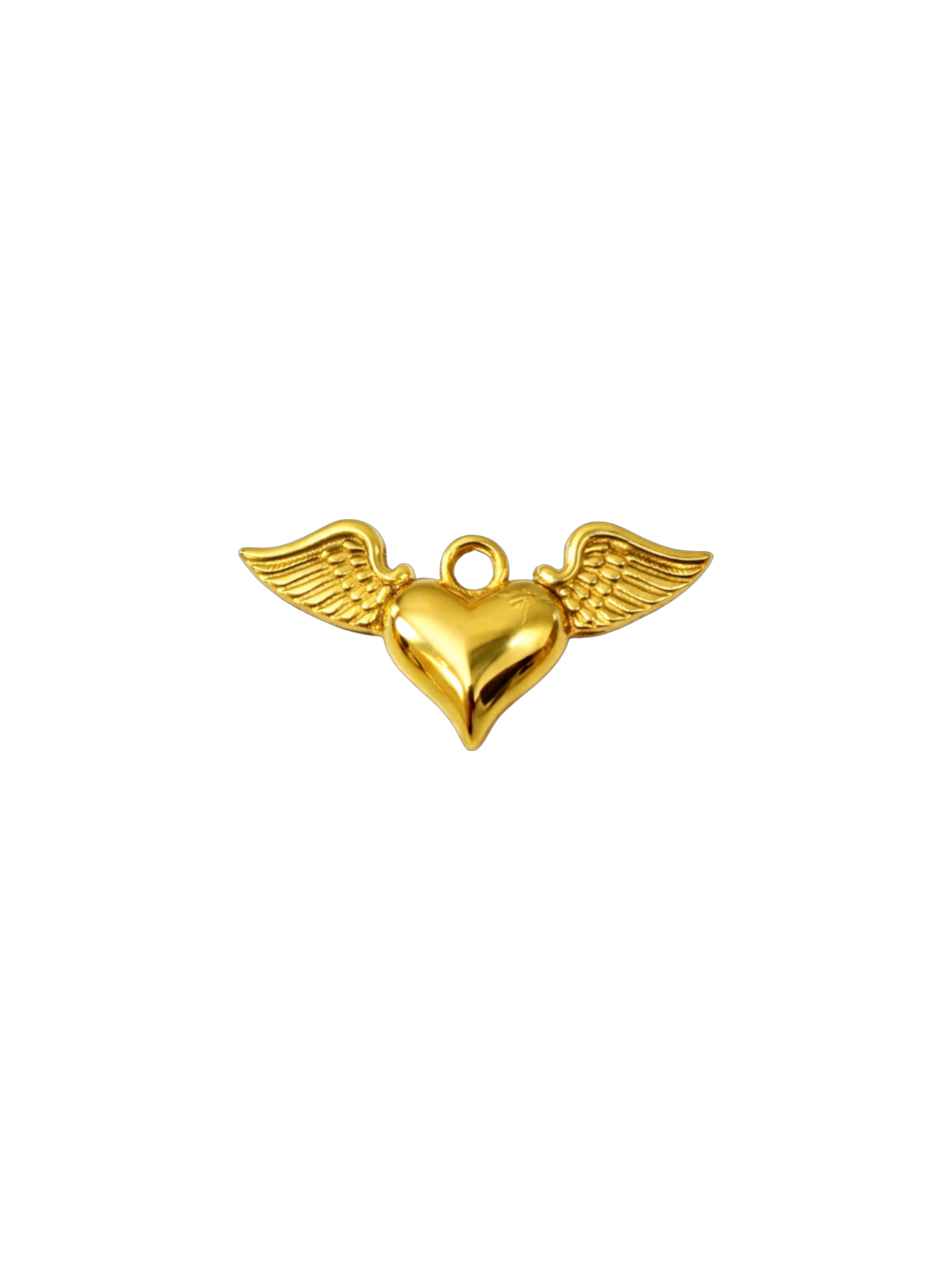Heart w Wings Charm