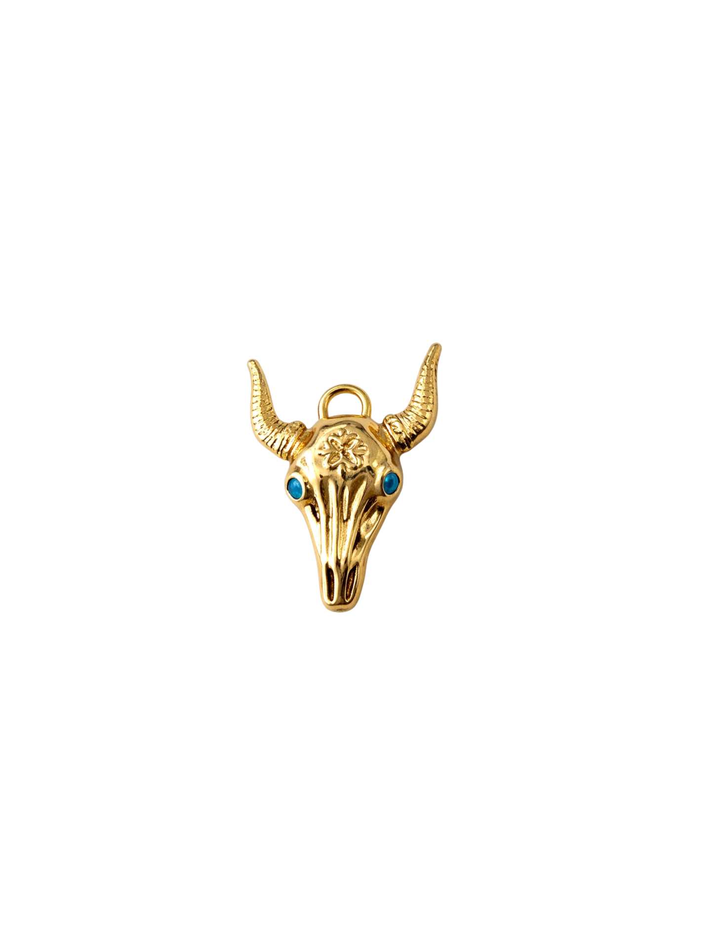 Turquoise Longhorn Charm