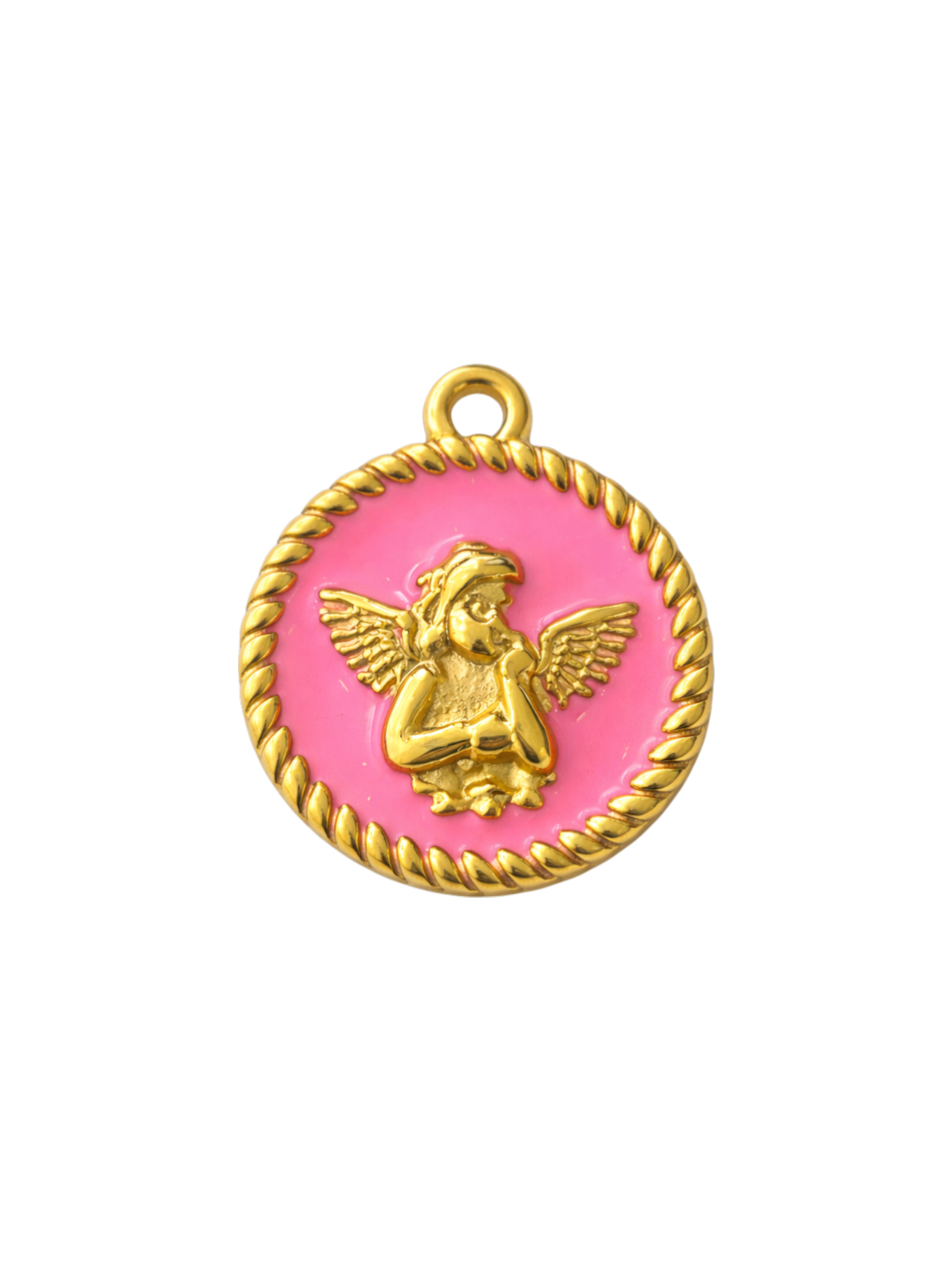 Pink Angel Charm