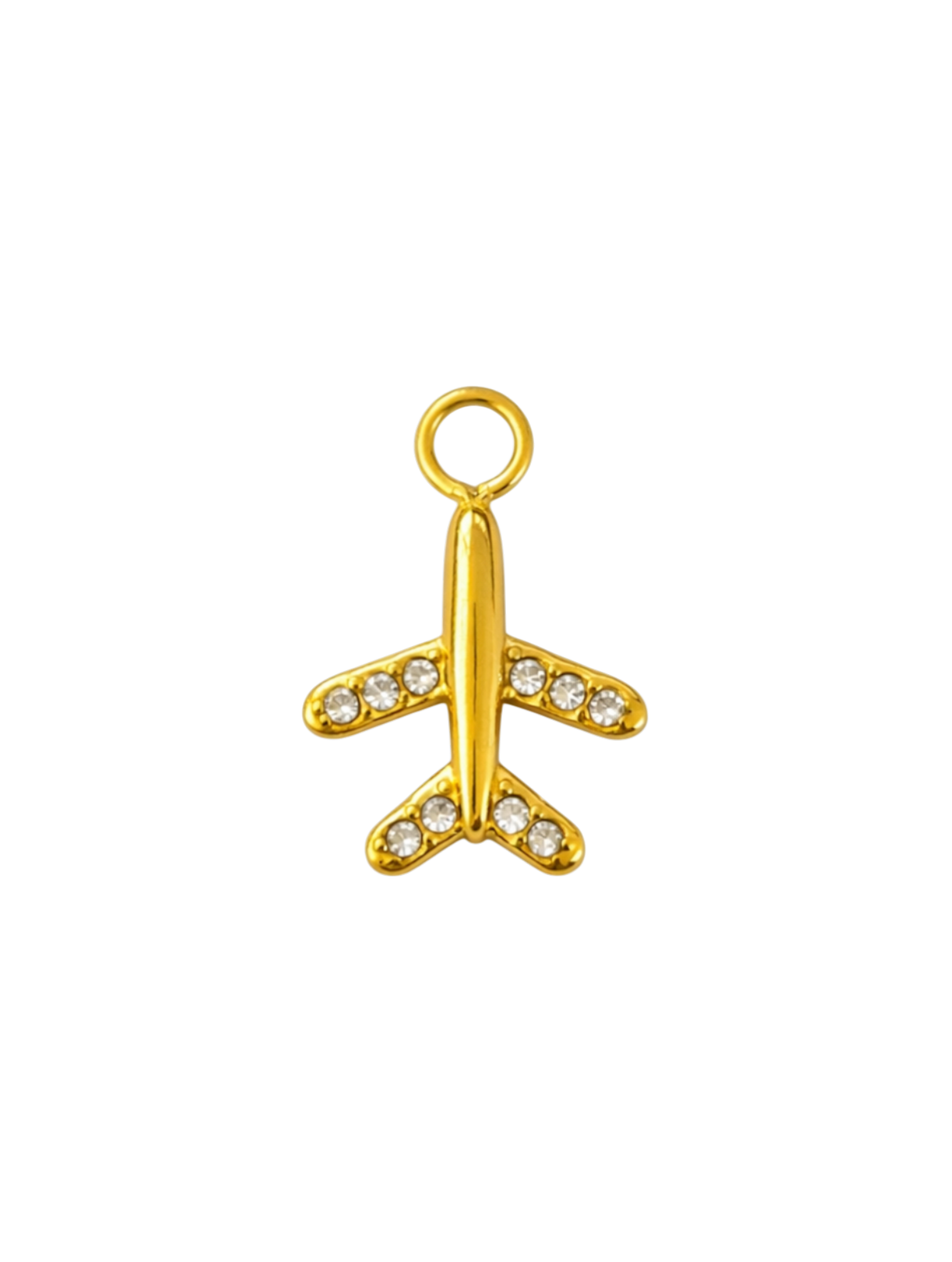 CZ Plane Charm