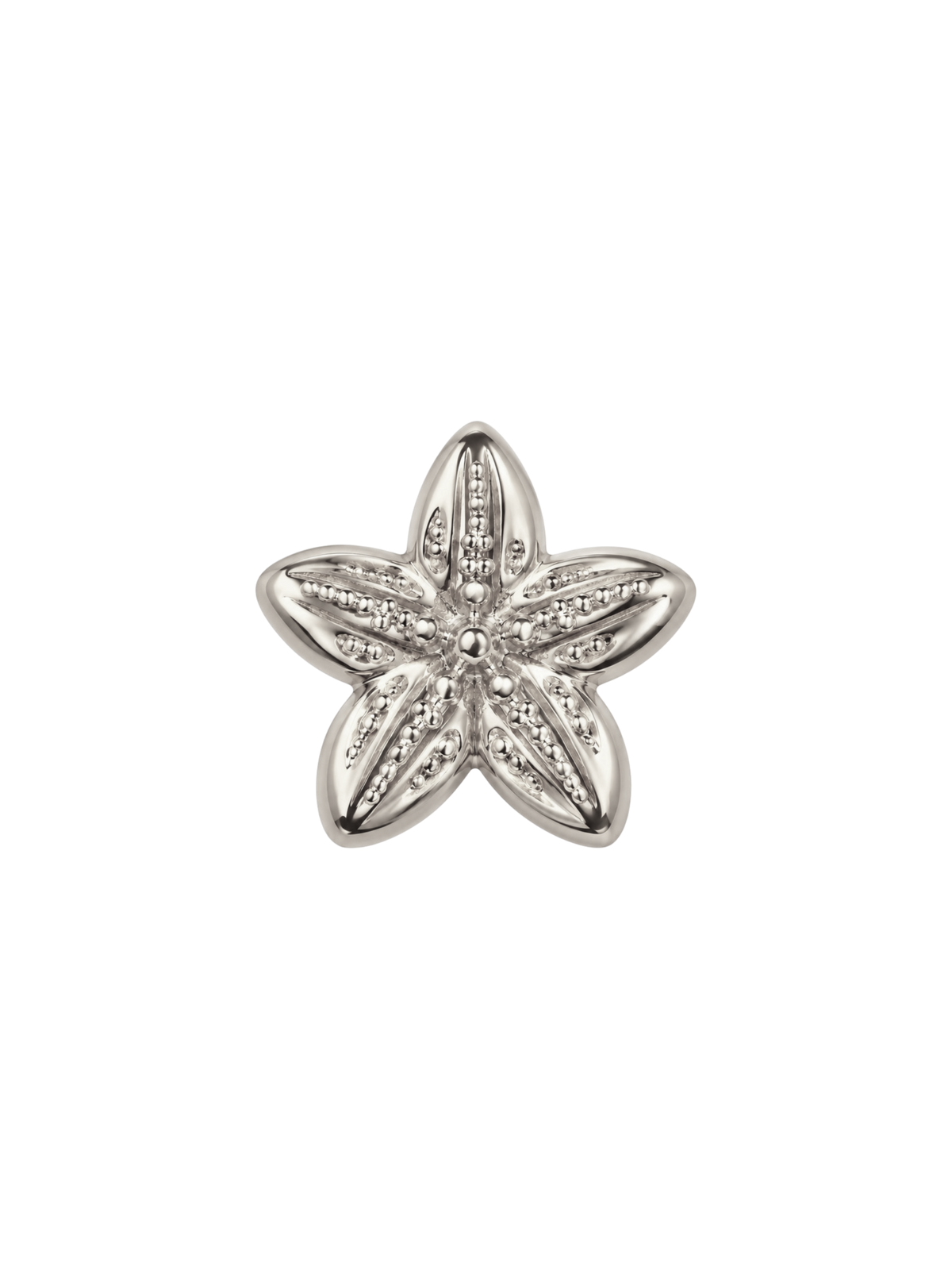 SILVER SAKURA FLOWER FLAT BACK