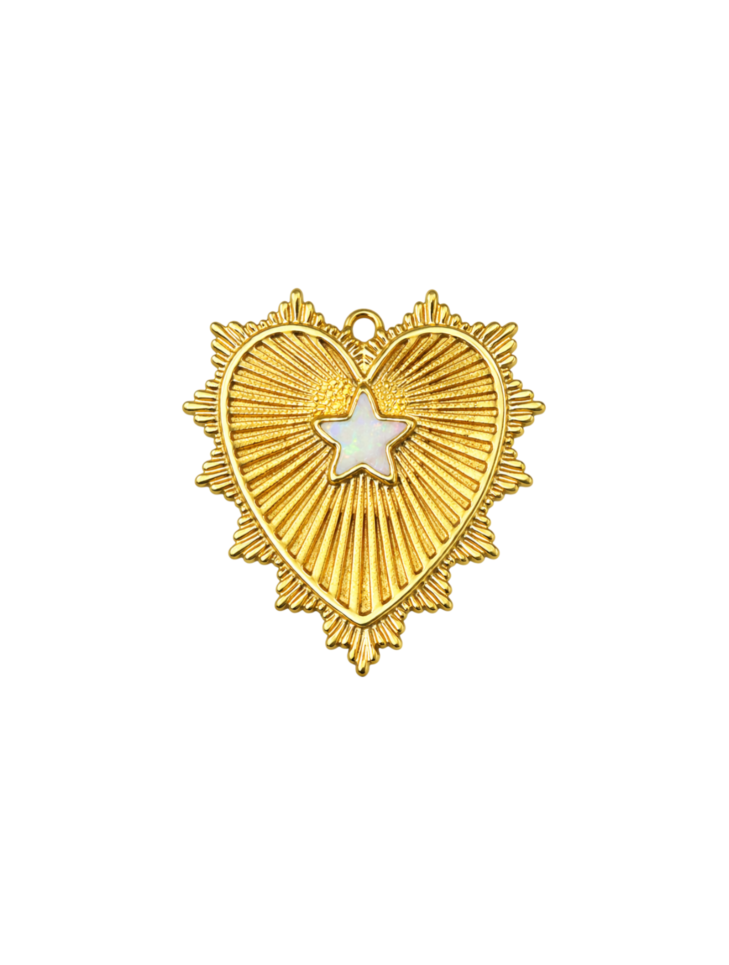 Star Radiant Heart Charm