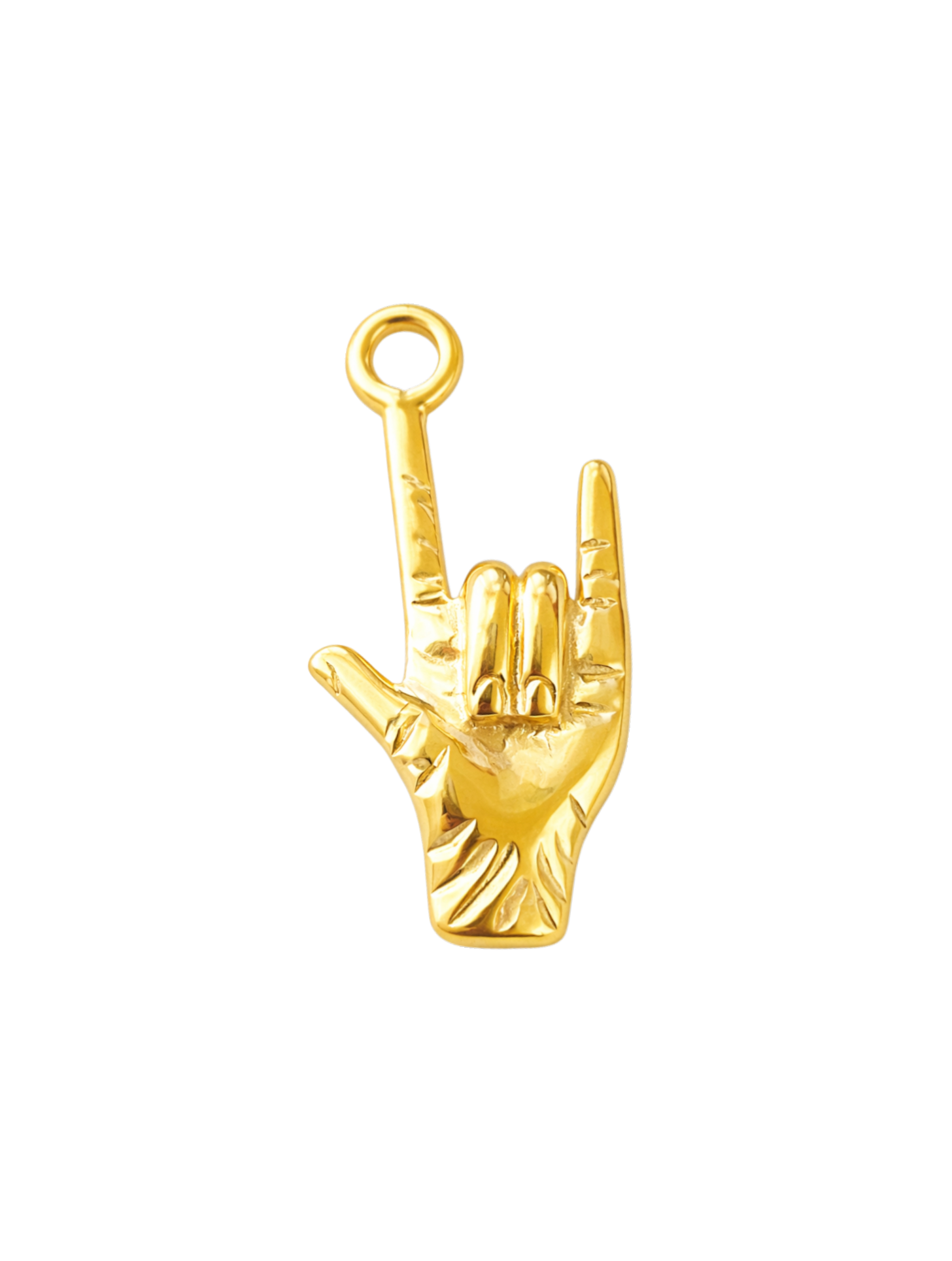 Rock On Hand Charm