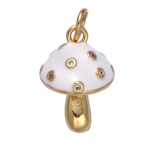 White Mushroom Charm