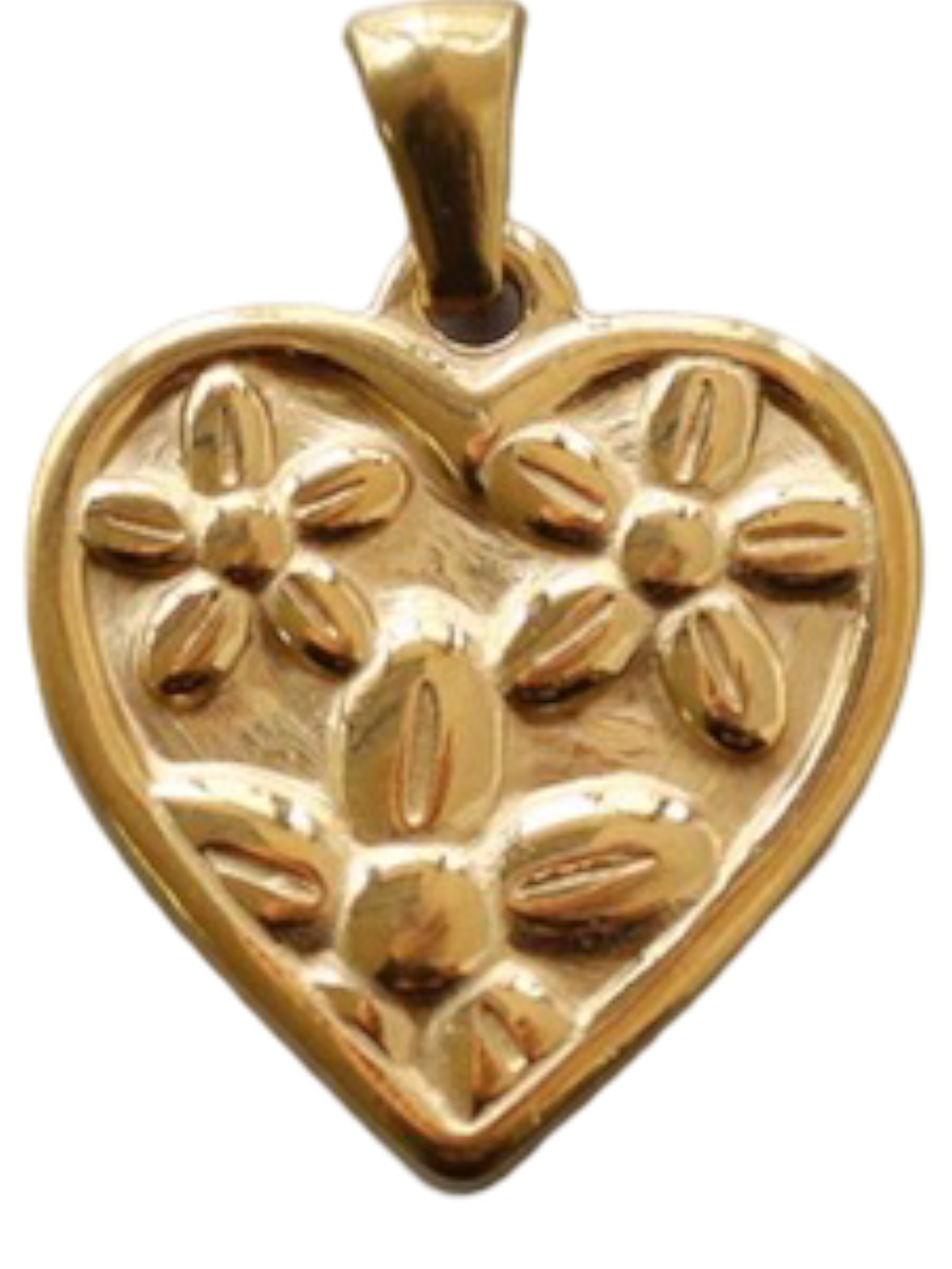 Flower Heart Charm