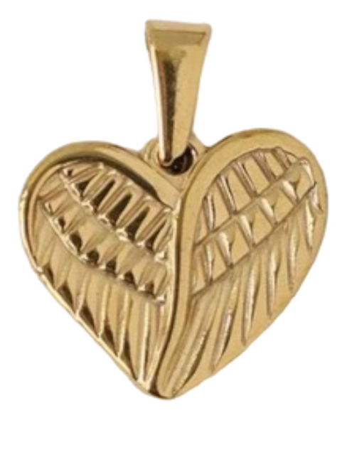 Heart Wings Charm