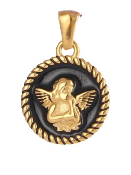 Black Angel Charm