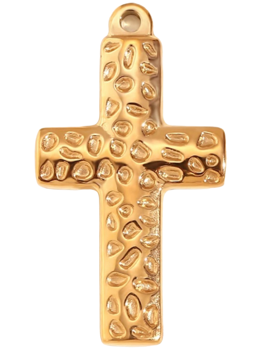 Cheetah Cross Charm