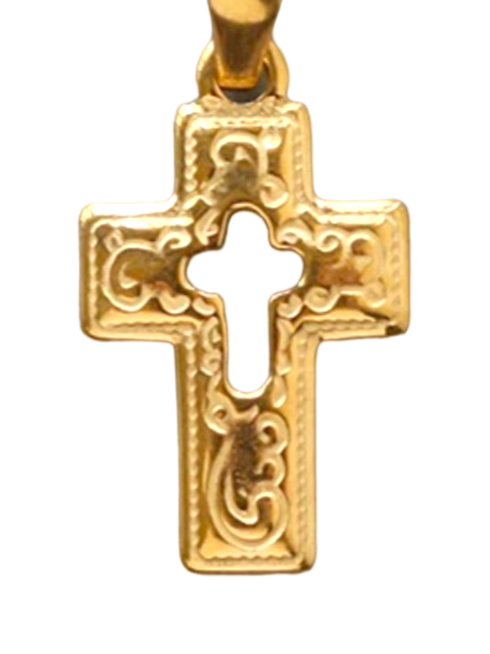 Laced Cross Charm