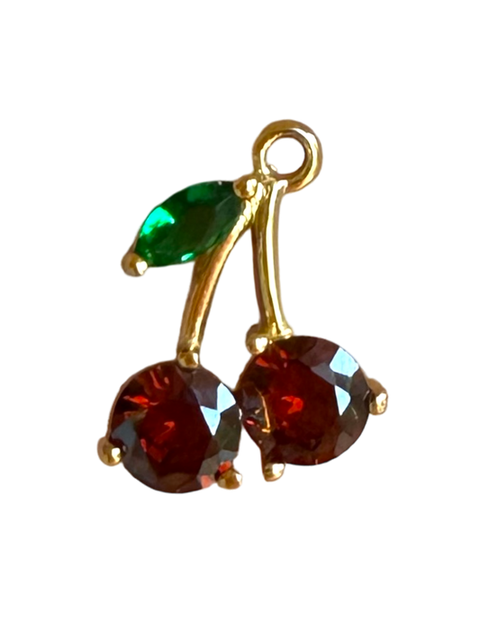 Gemstone Cherry Charm