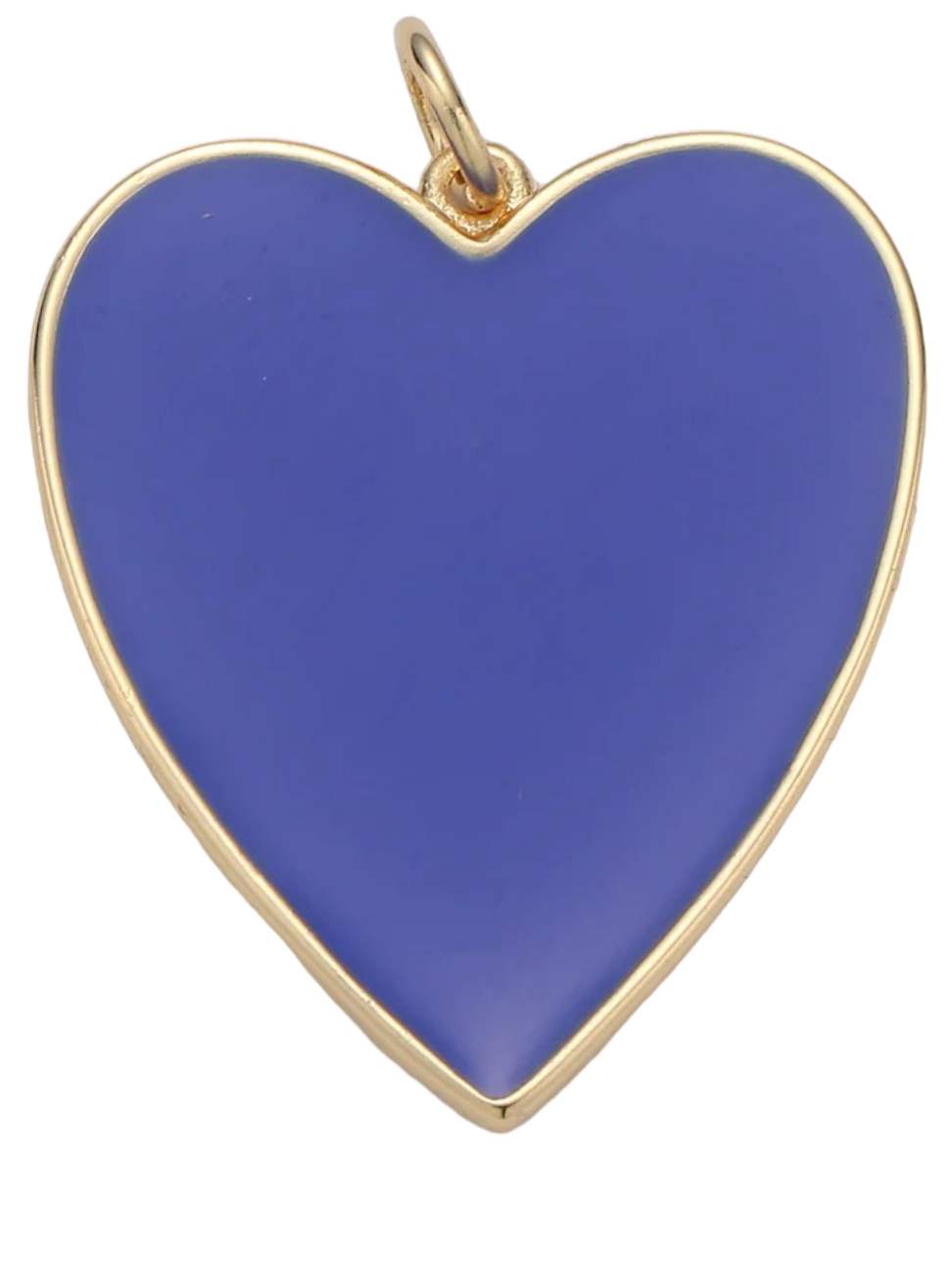 Navy Heart Charm